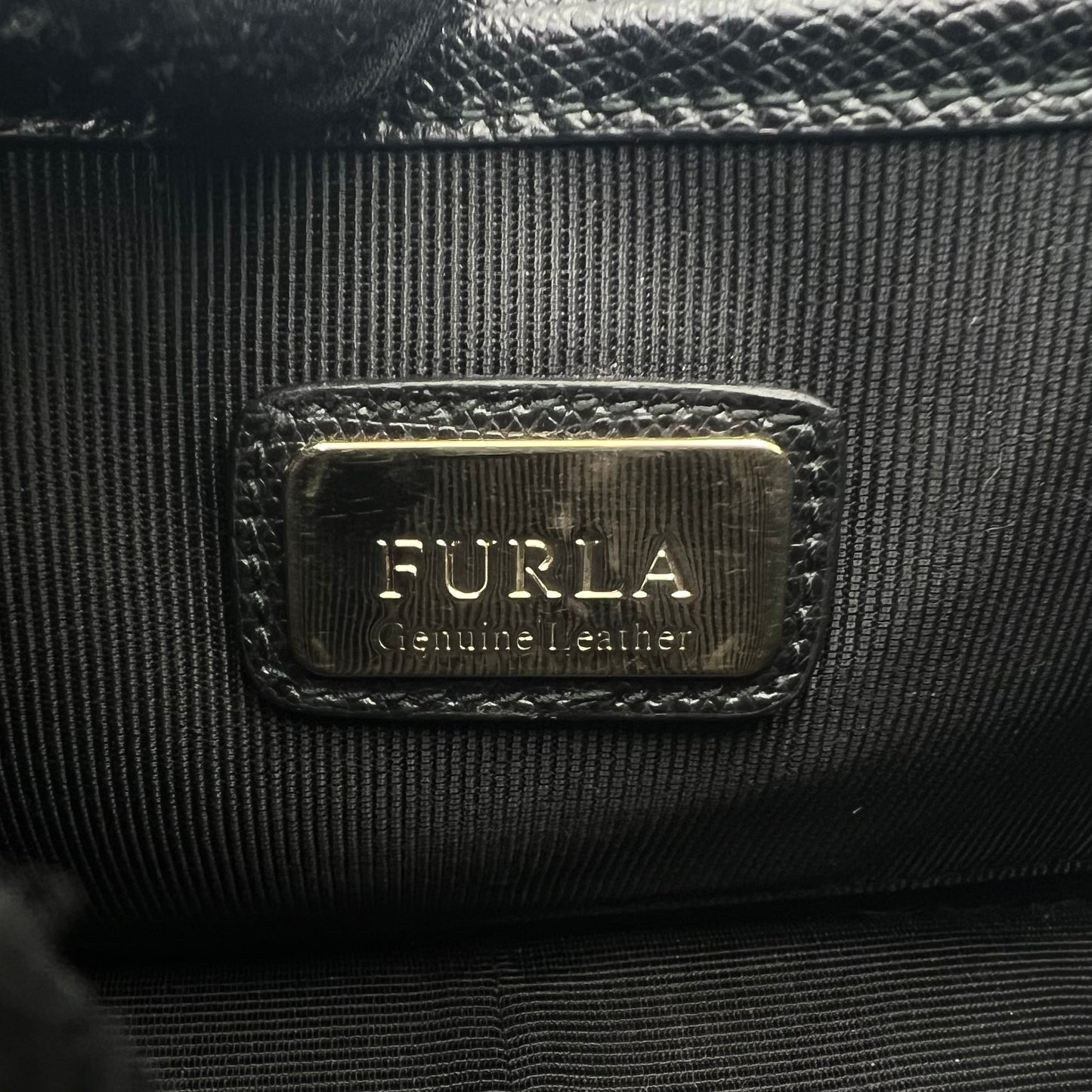 Furla Black Leather Mini Metropolis Crossbody
