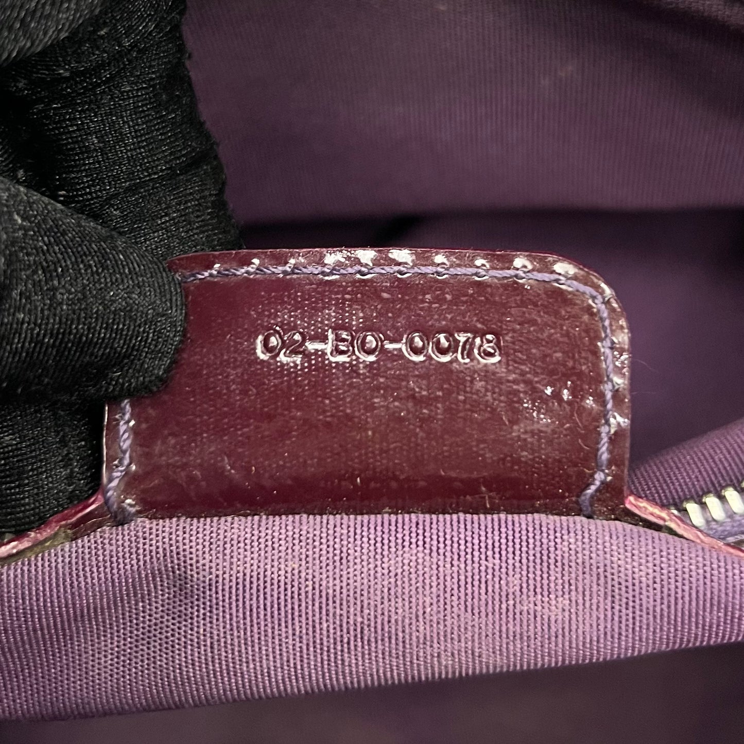 Christian Dior Purple Croc Embossed 61 Tote