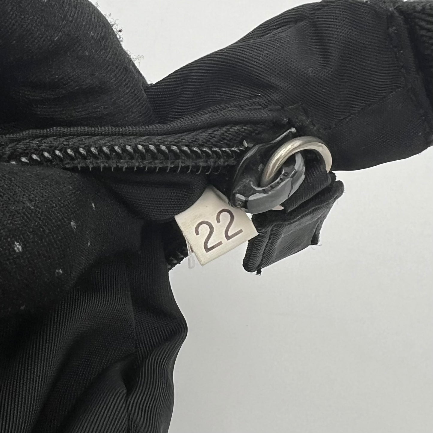 Prada Black Nylon Mini Hobo Bag