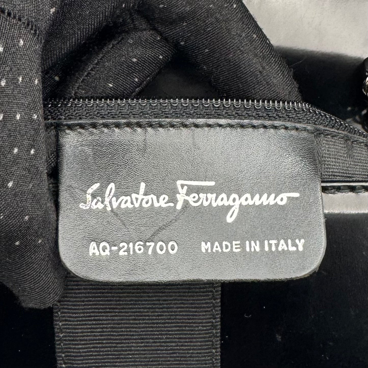 Salvatore Ferragamo Black Patent Leather Vara Bow Shoulder Bag SHW