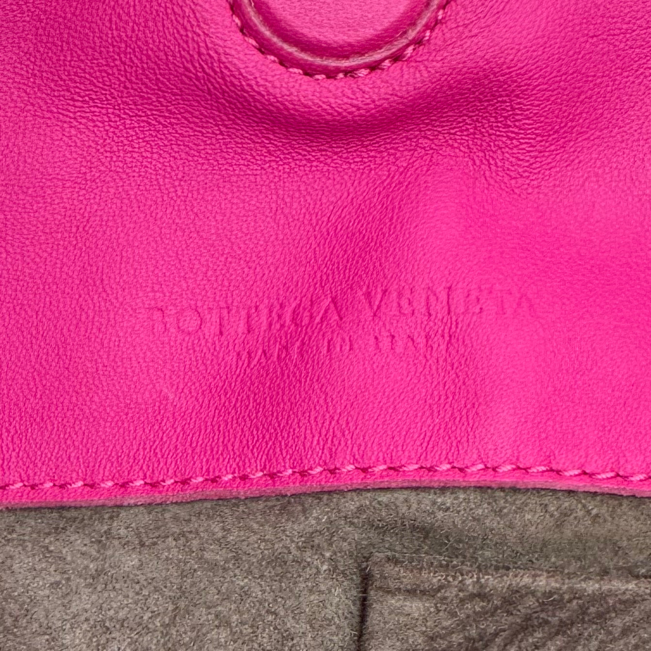 Bottega Veneta Hot Pink Intrecciato Campana Hobo Bag