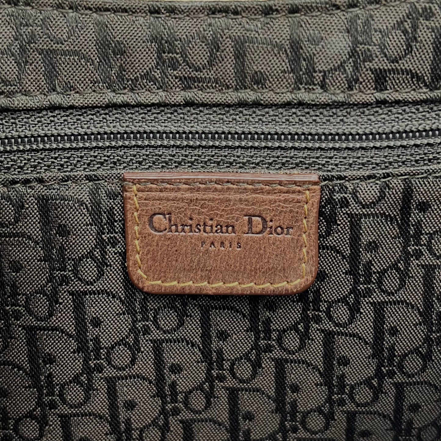 Christian Dior Beige Canvas Brown Leather Street Chic Cargo Columbus