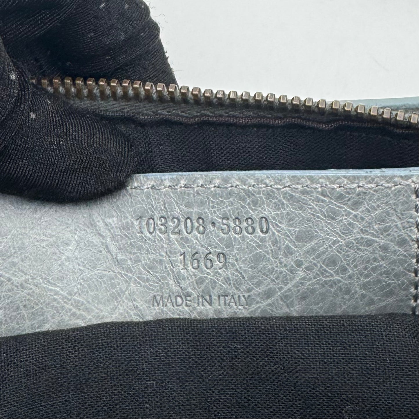 Balenciaga Gray Leather Watercolor Nylon First