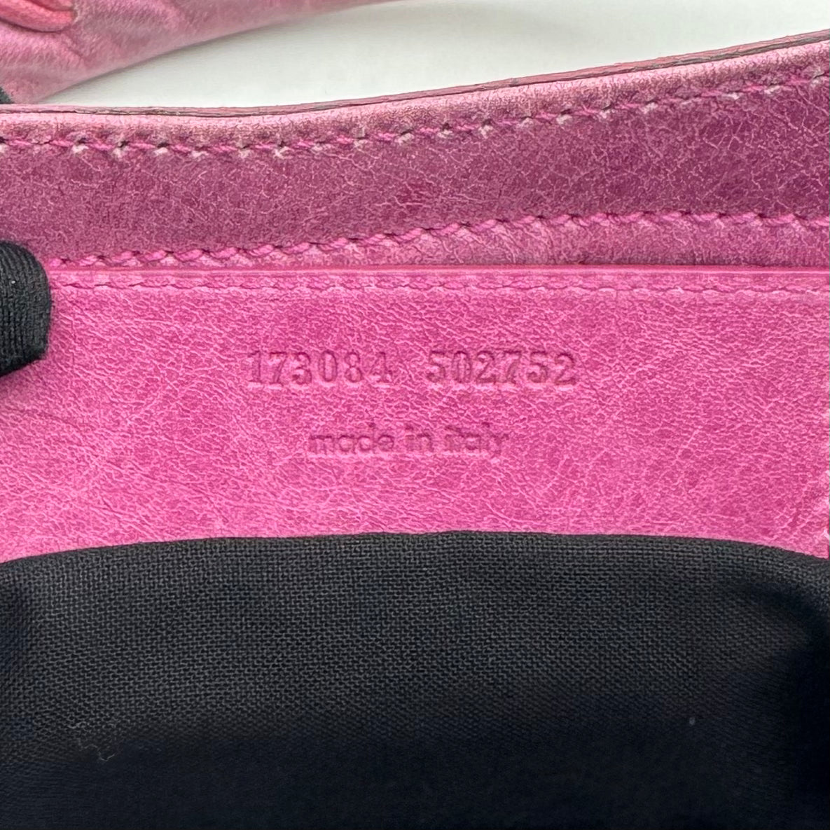 Balenciaga Pink Leather Floral Satin Giant 21 City SHW