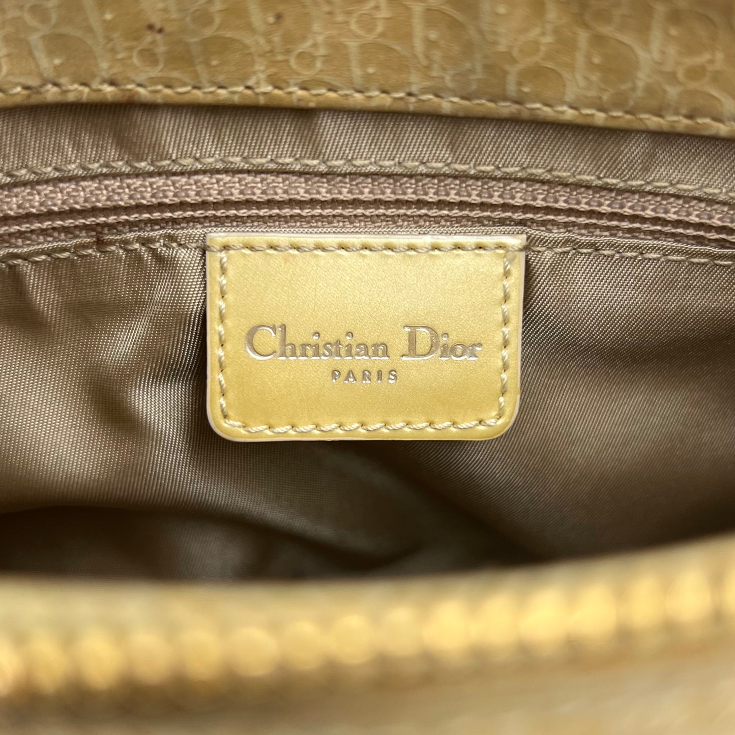 Christian Dior John Galliano Yellow Trotter Shoulder Bag