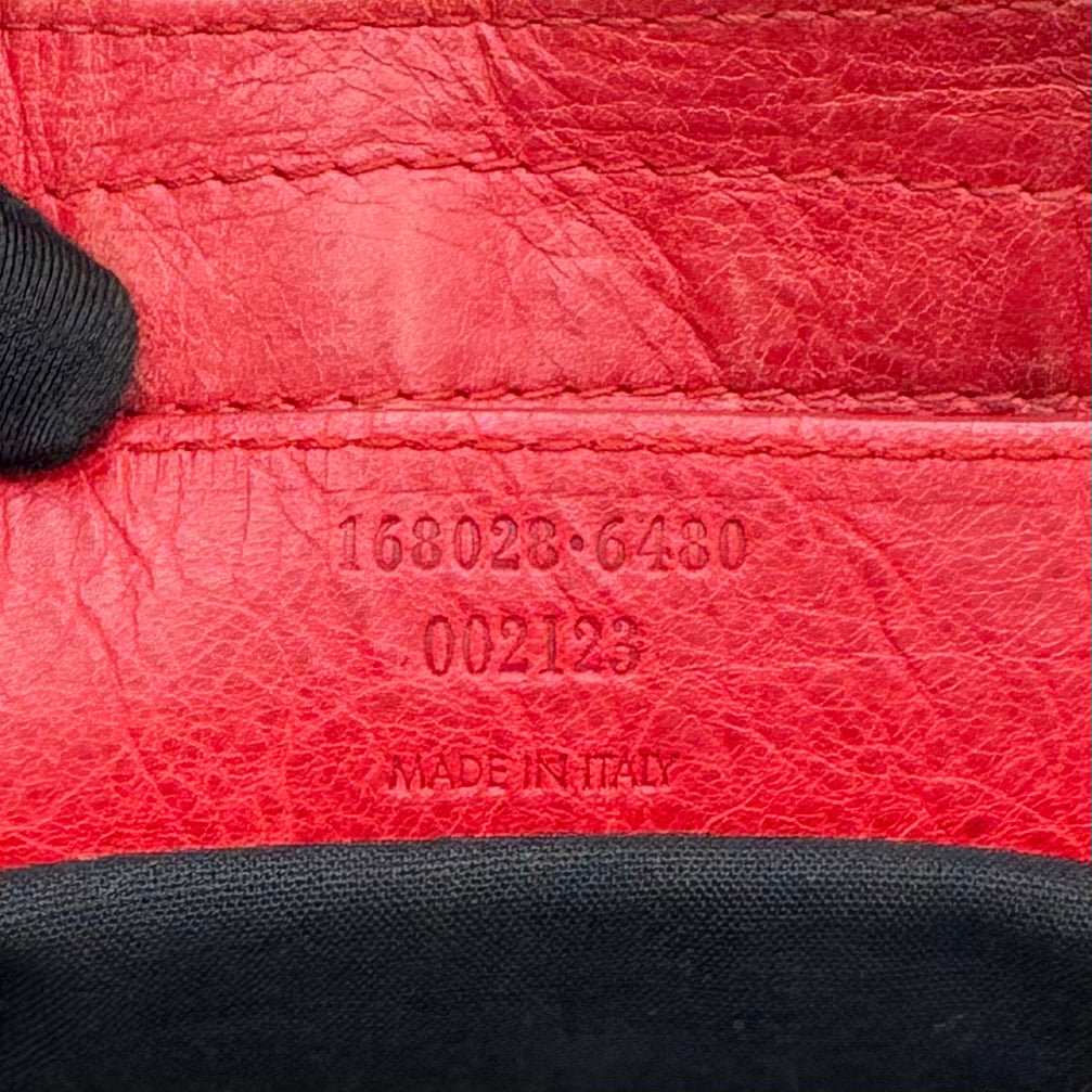 Balenciaga Red Leather Classic Part Time