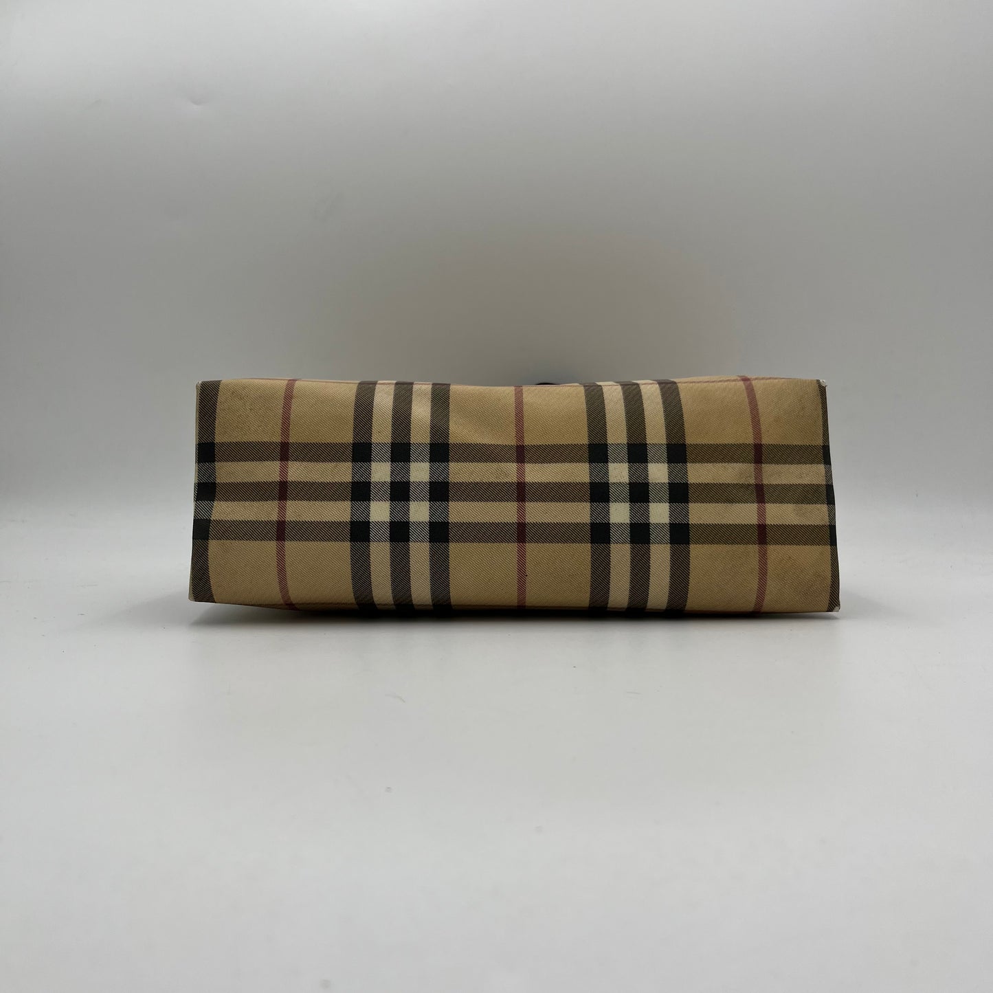 Burberry Haymarket Nova PVC Medium Handbag