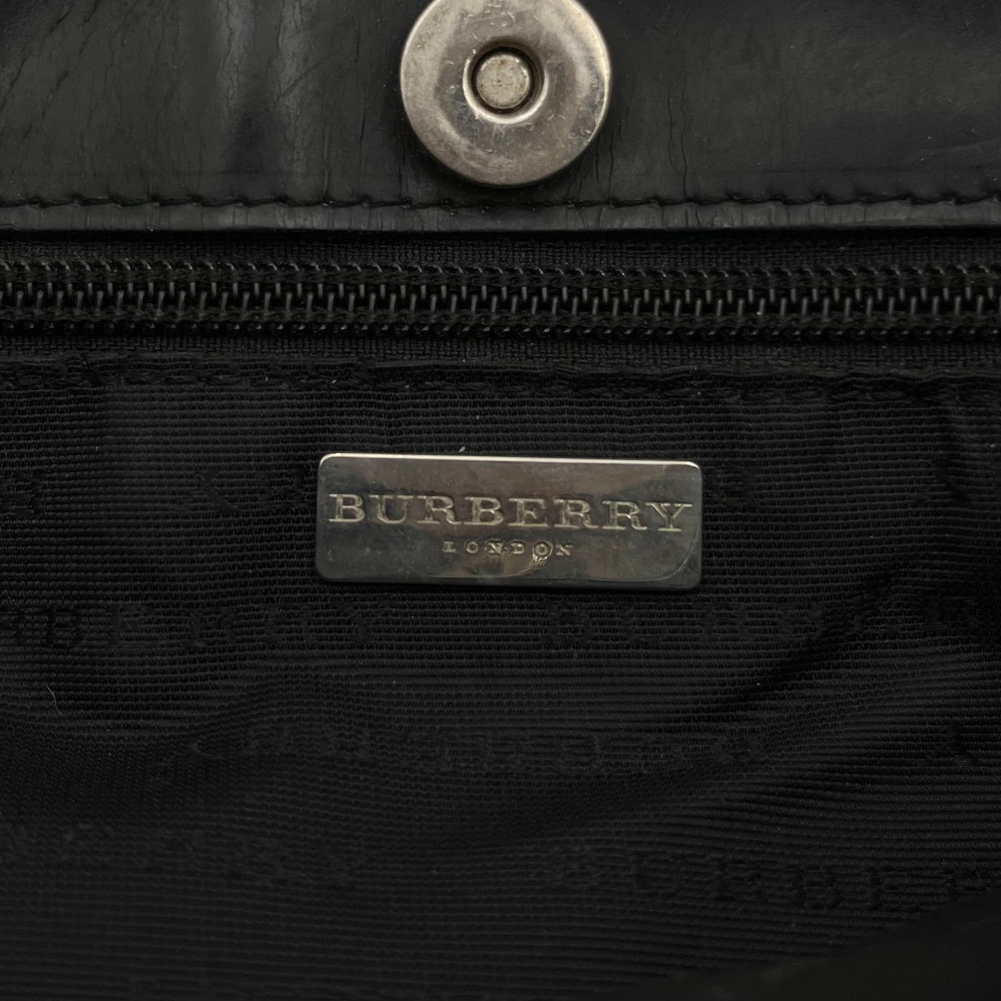 Burberry Haymarket Nova PVC Medium Handbag