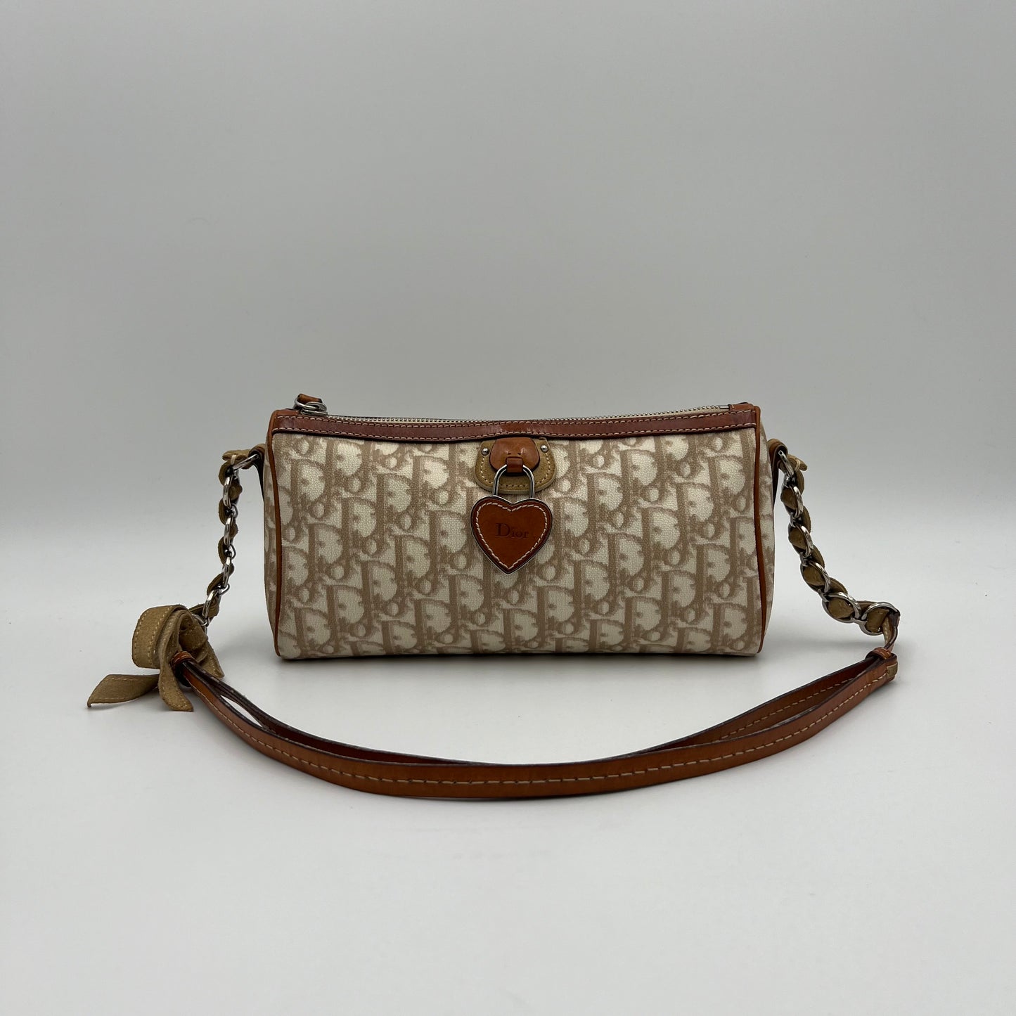Christian Dior Beige Trotter Romantique Shoulder Sling Bag