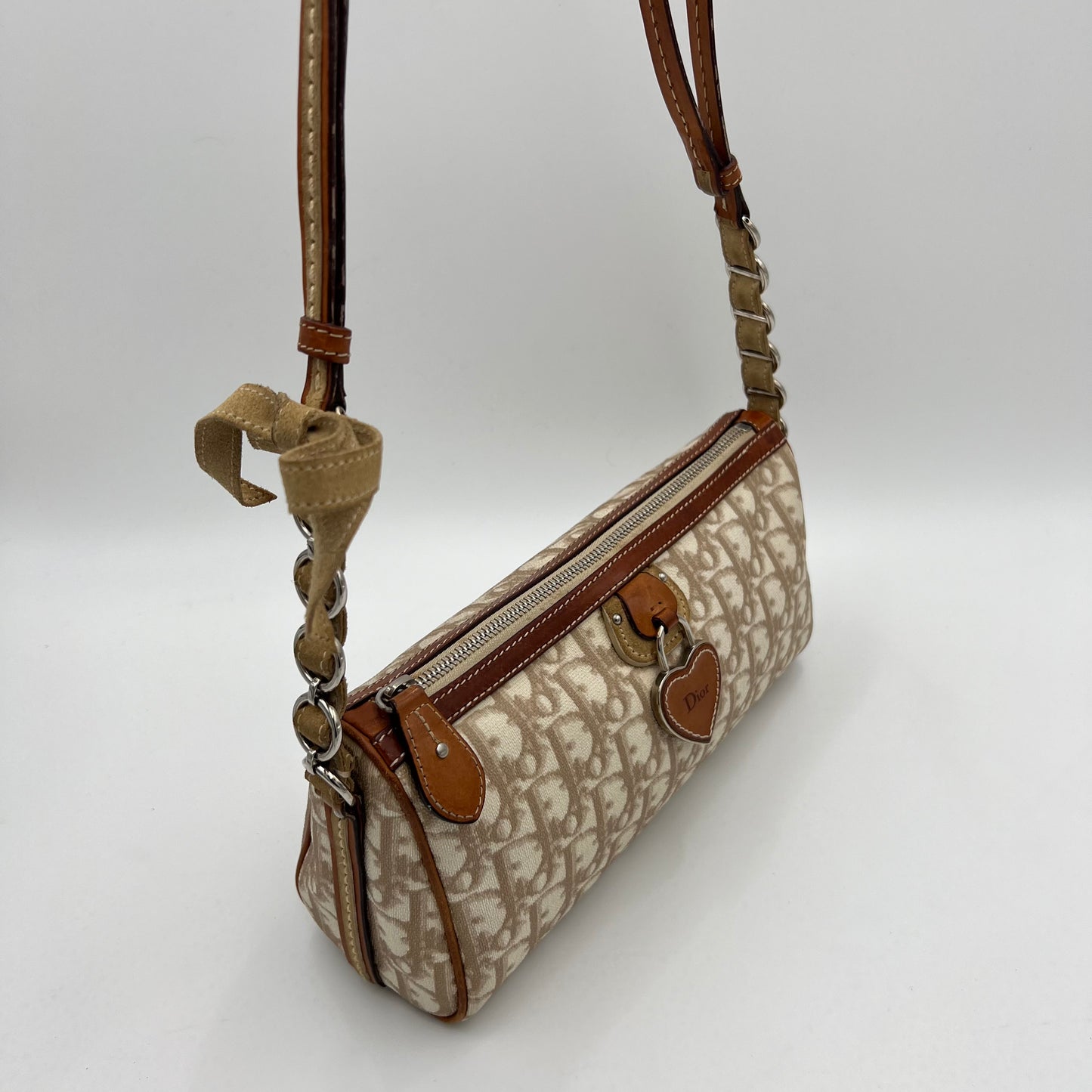 Christian Dior Beige Trotter Romantique Shoulder Sling Bag