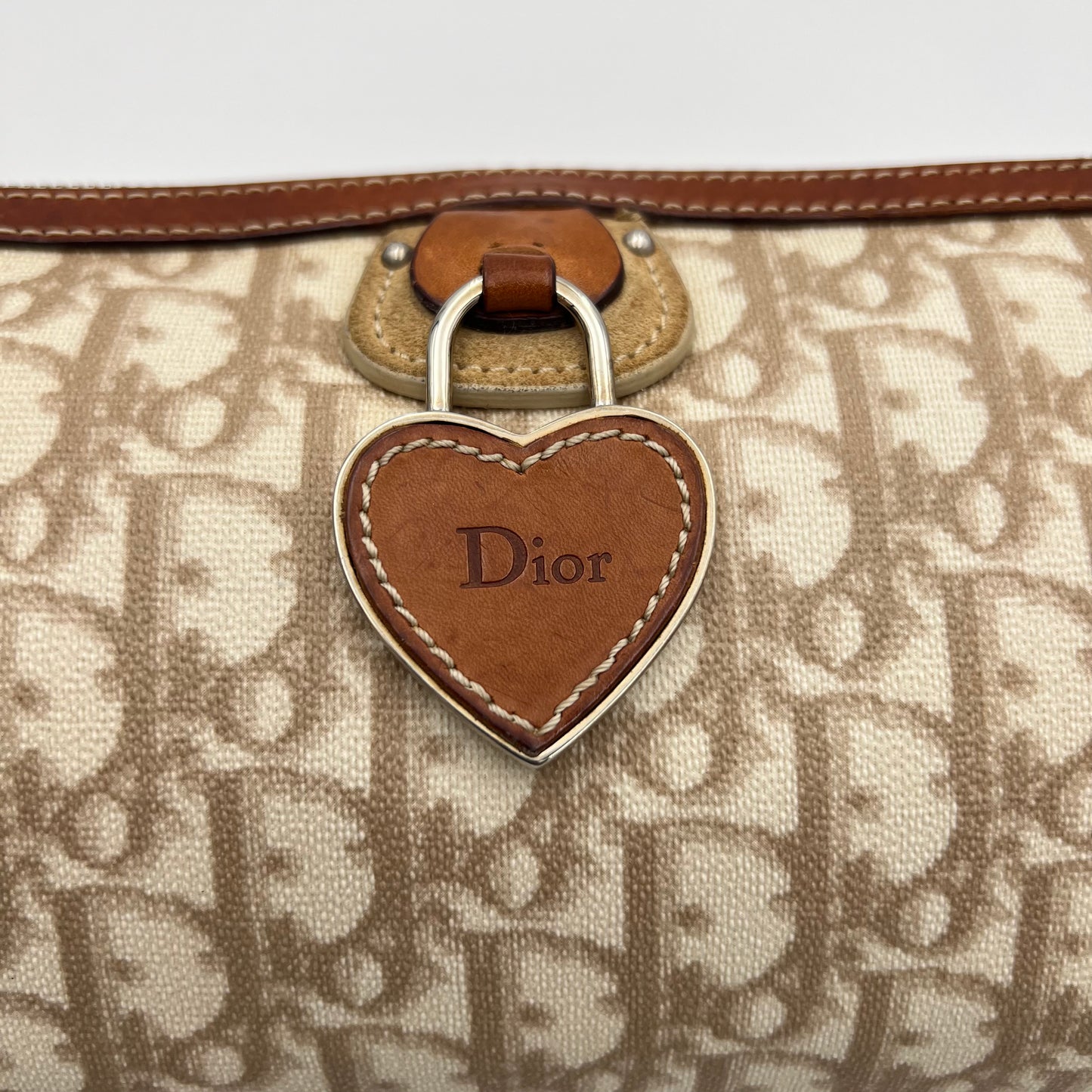 Christian Dior Beige Trotter Romantique Shoulder Sling Bag