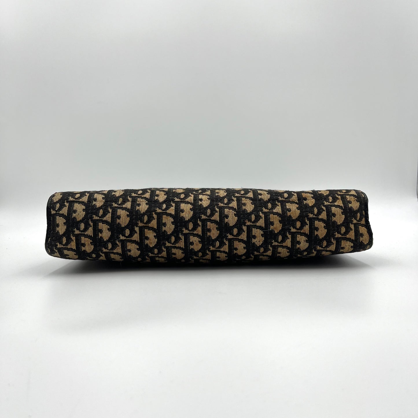 Christian Dior Vintage Oblique Canvas and Leather CD Shoulder Bag