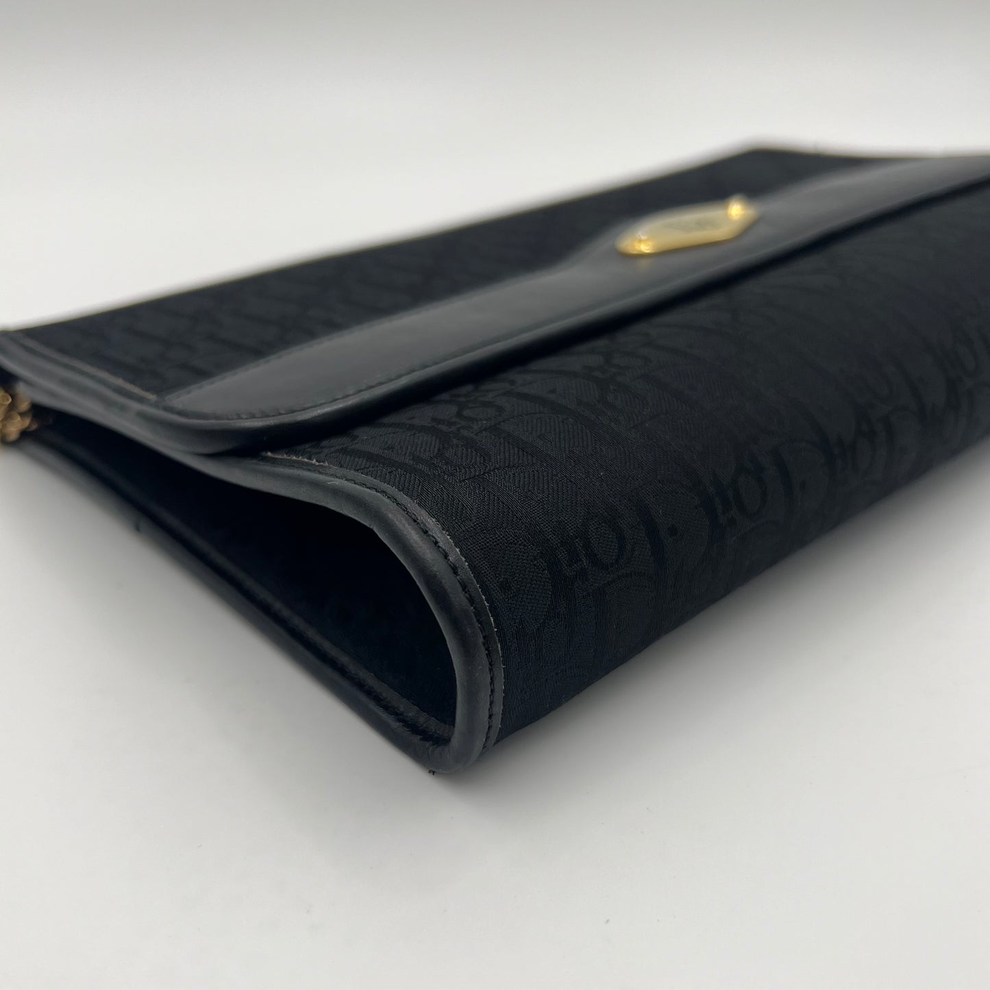 Christian Dior Black Trotter Flap Chain Bag