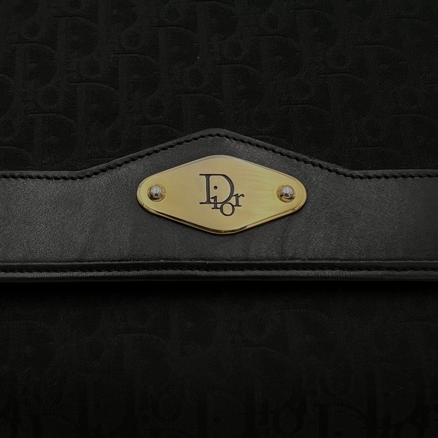 Christian Dior Black Trotter Flap Chain Bag