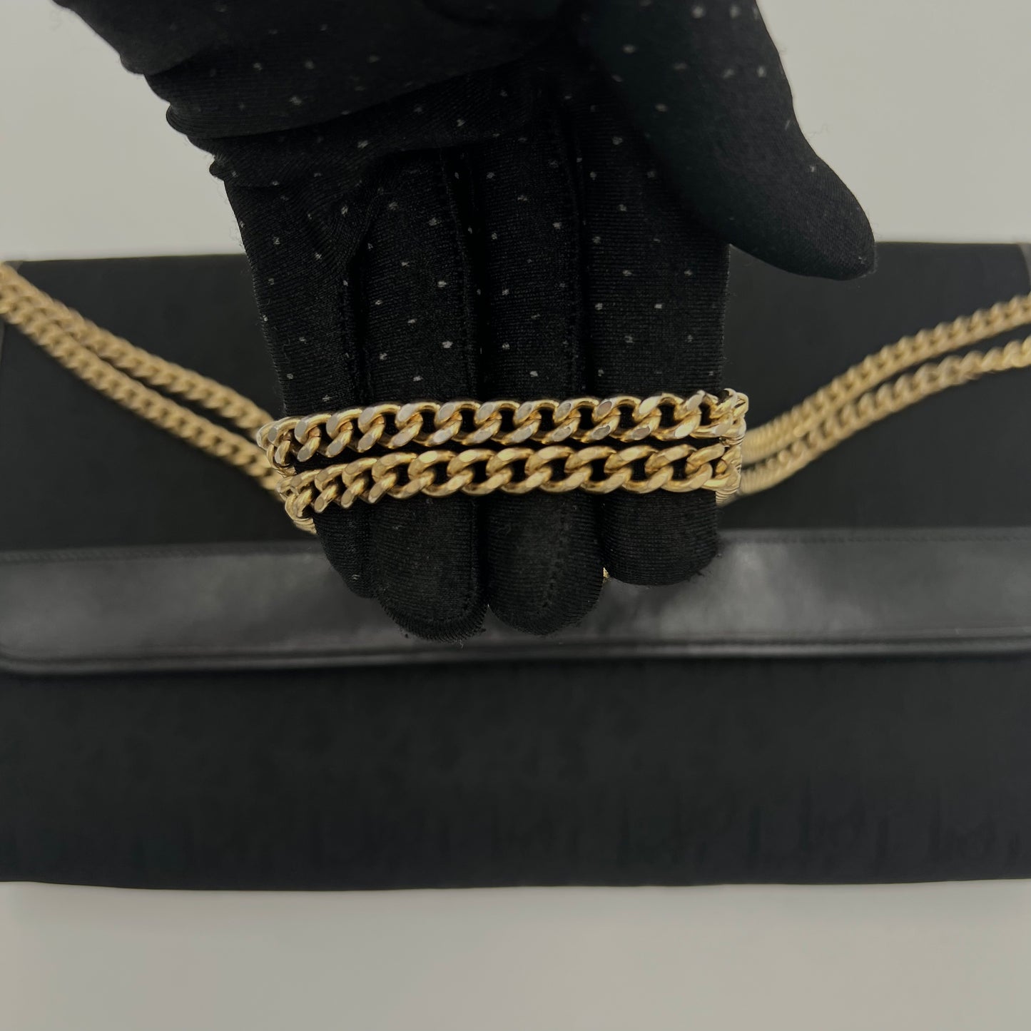 Christian Dior Black Trotter Flap Chain Bag