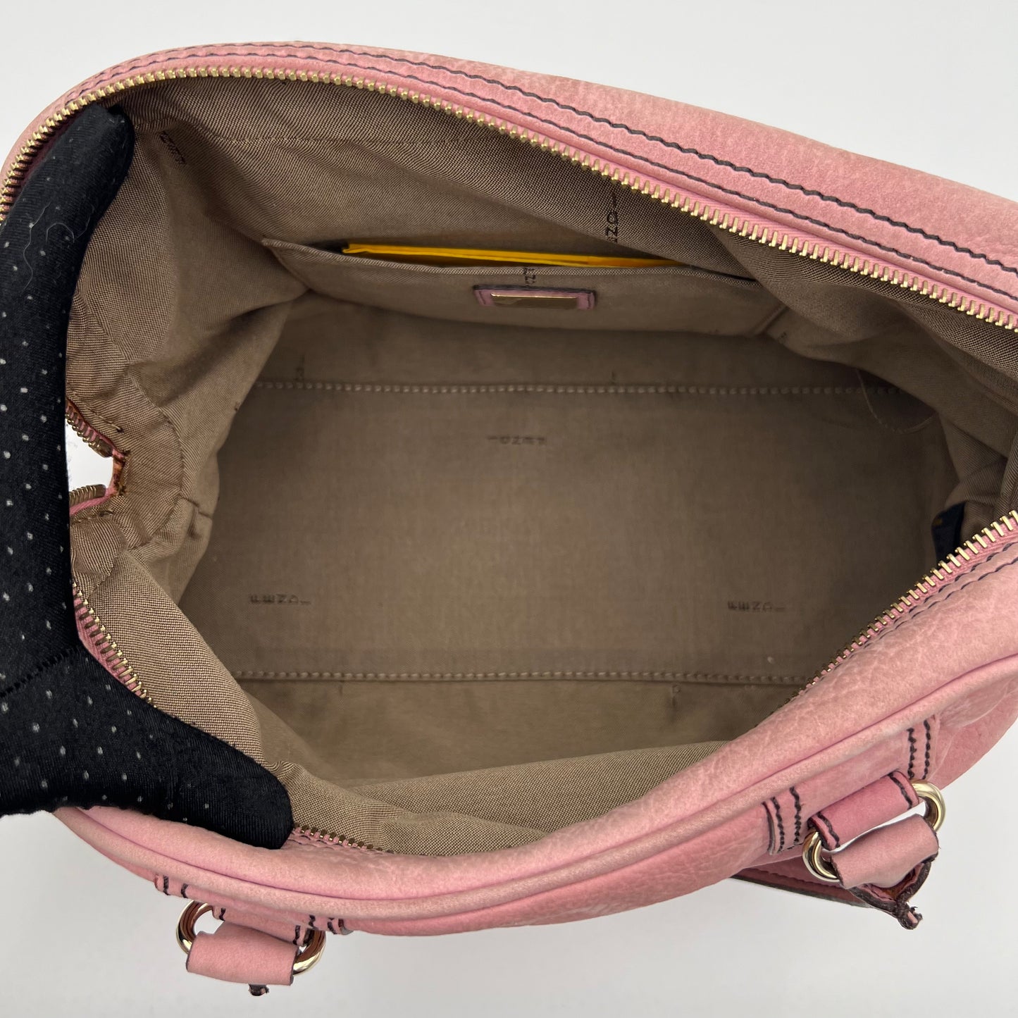 Fendi Pink Studded Nubuck Bauletto