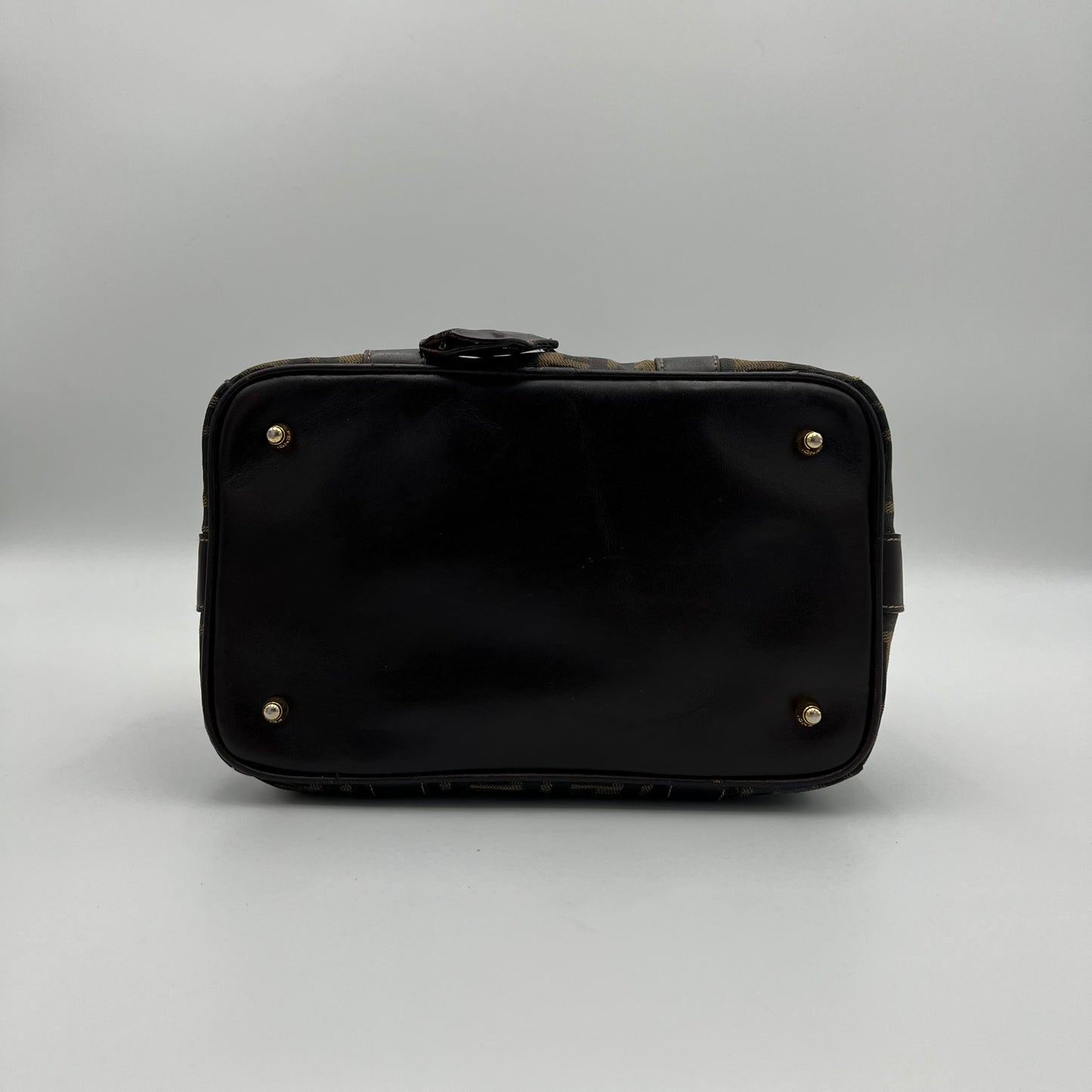 Fendi Tobacco Zucca Two-Way Boston Bag