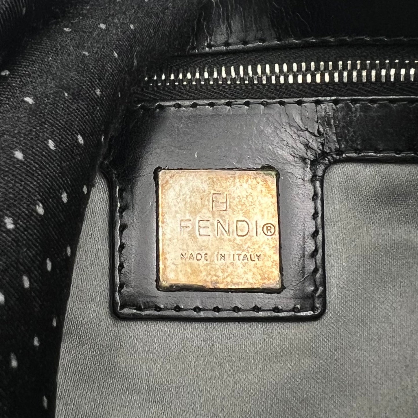 Fendi Black Persian Lamb Fur Mamma Baguette