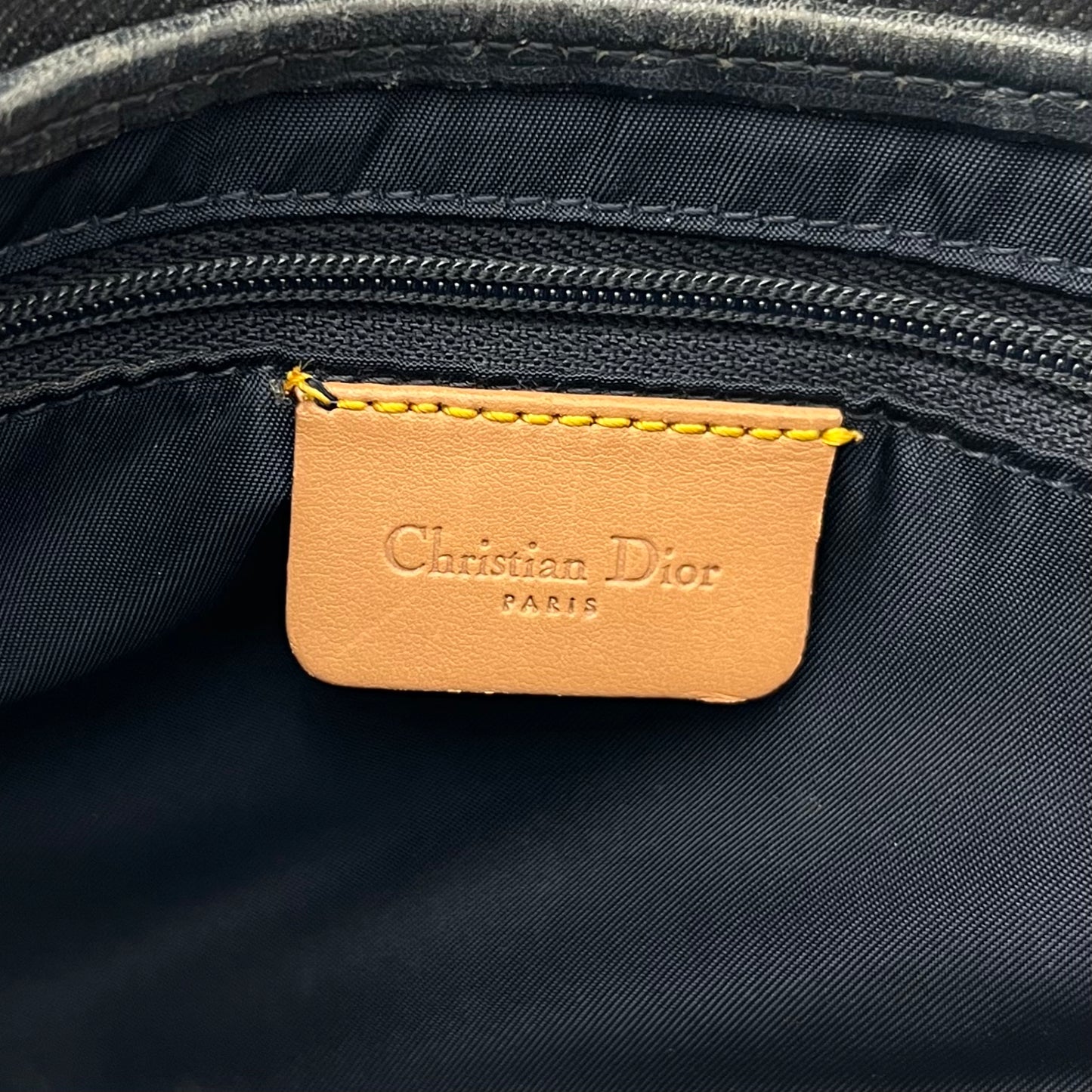 Christian Dior Blue Denim Saddle