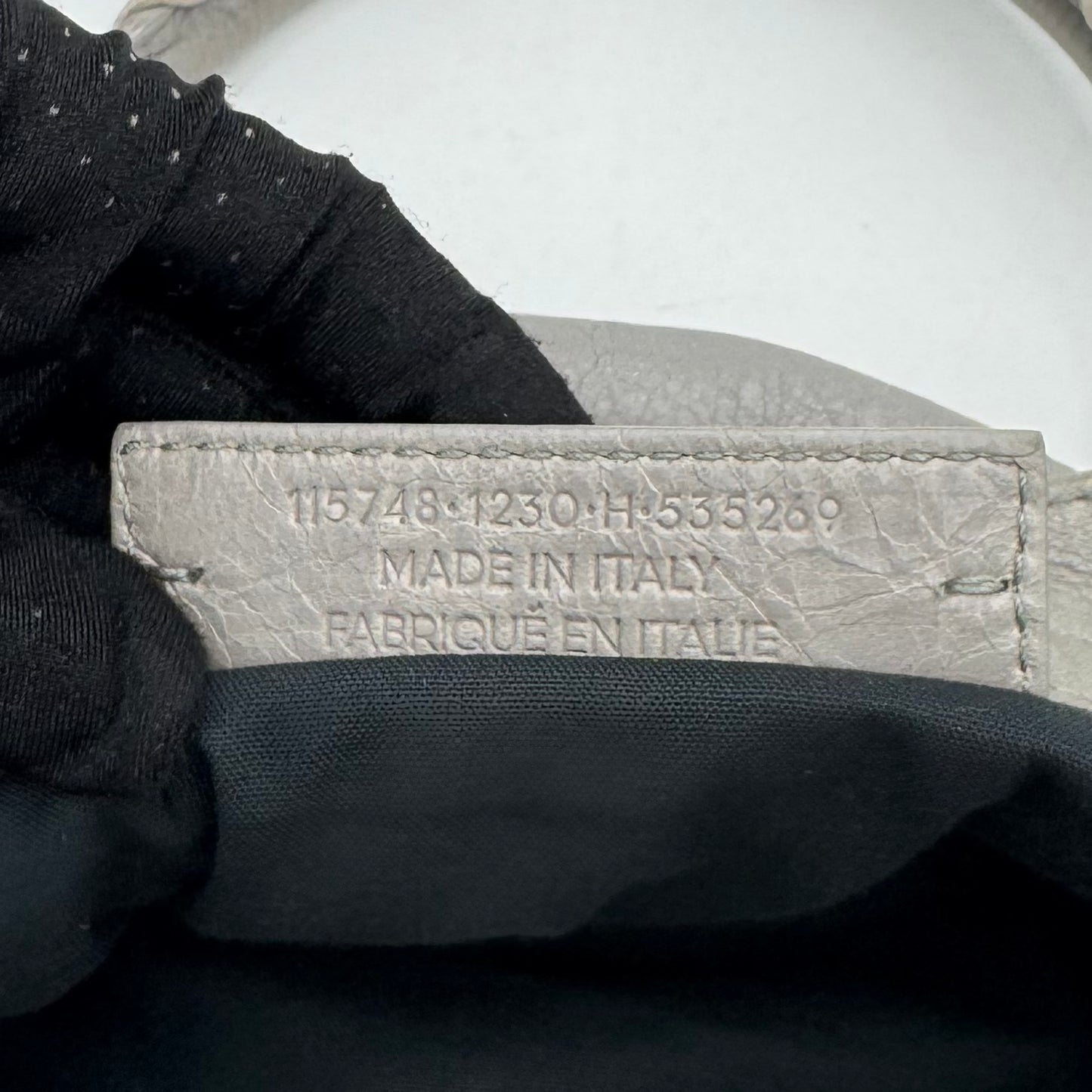 Balenciaga Gray Leather Classic City