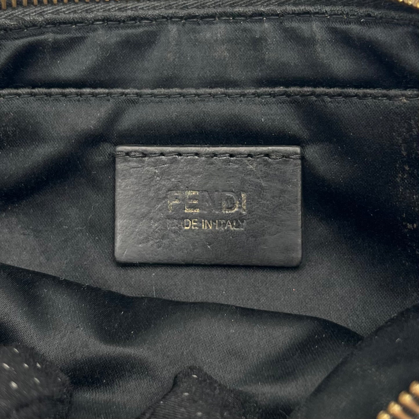 Fendi Quilted Tobacco Zucca Chain Pochette
