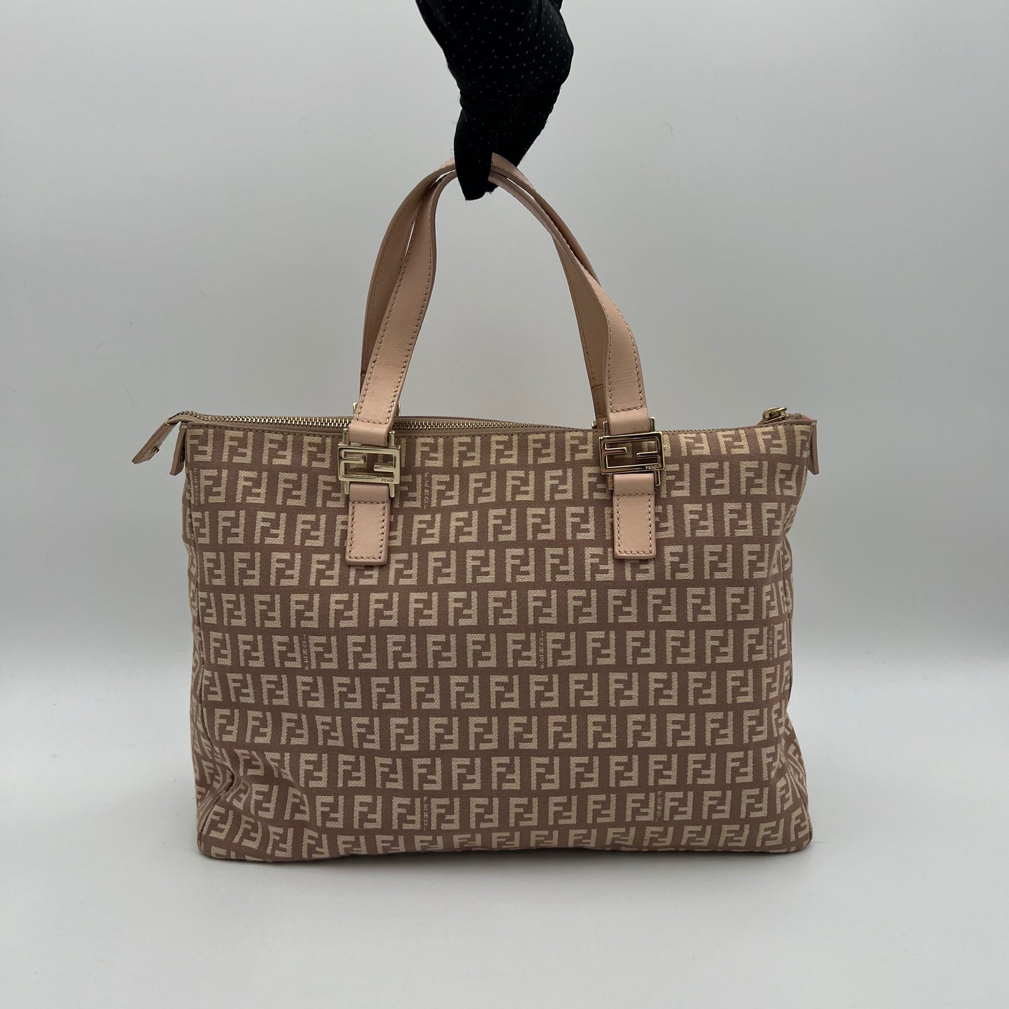 Fendi Pink Zucchino Tote
