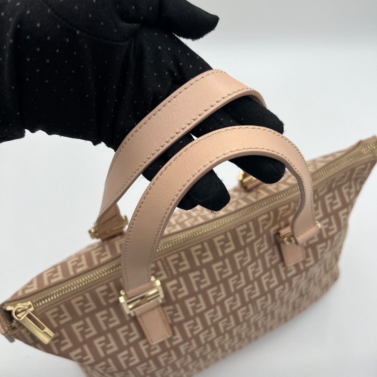 Fendi Pink Zucchino Tote