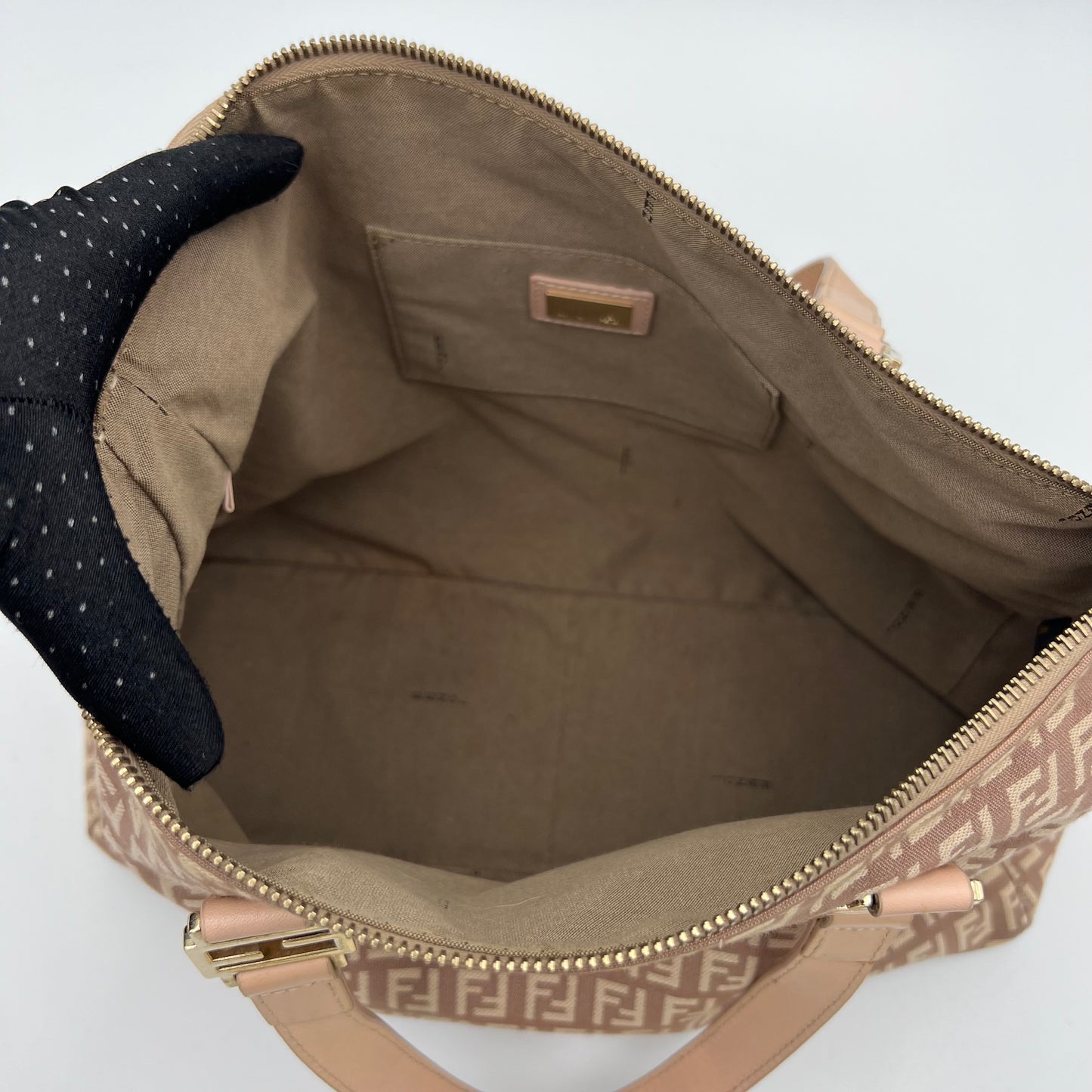 Fendi Pink Zucchino Tote