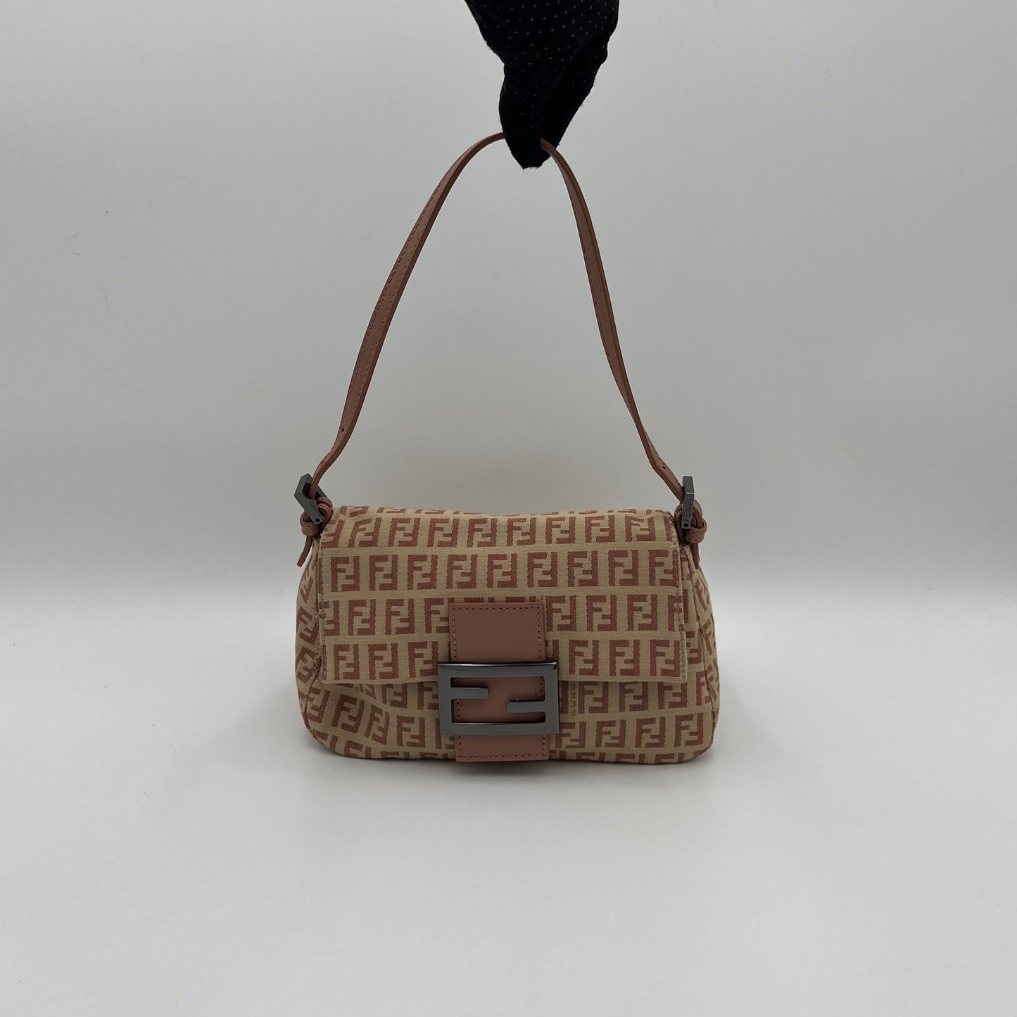 Fendi Pink Zucchino Baguette
