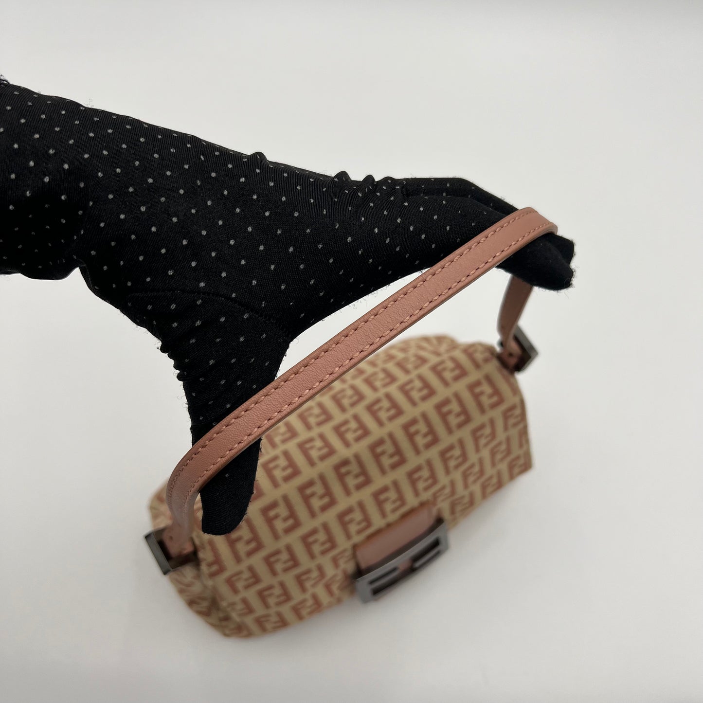 Fendi Pink Zucchino Baguette