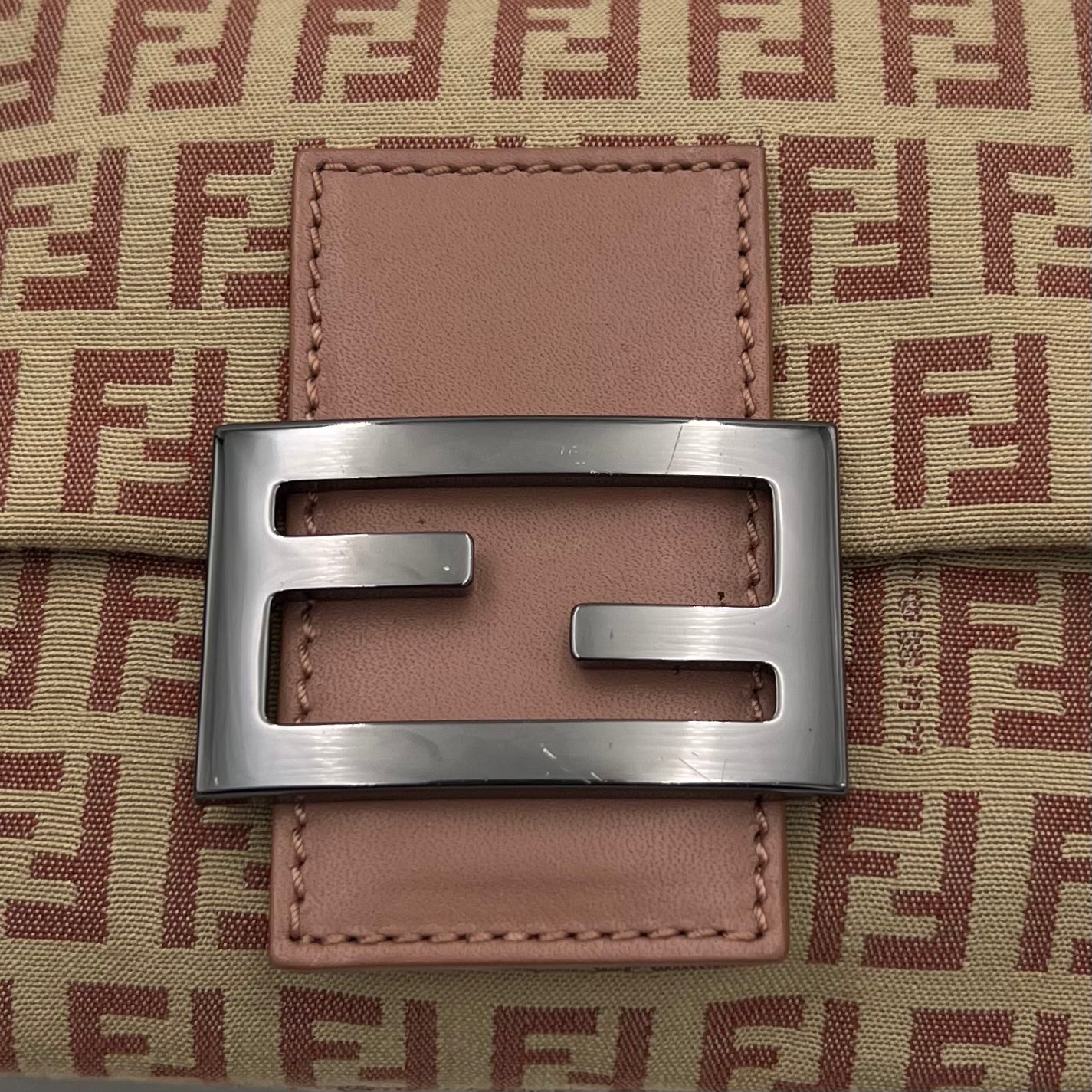 Fendi Pink Zucchino Baguette