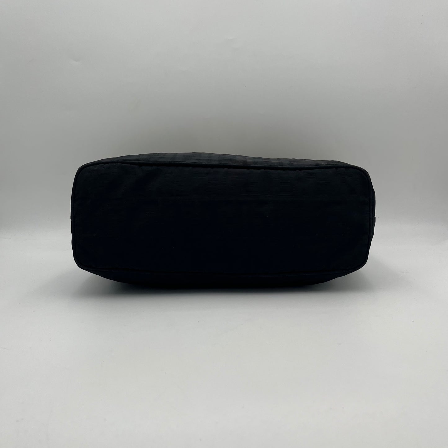 Fendi Black Zucca FF Zip Tote