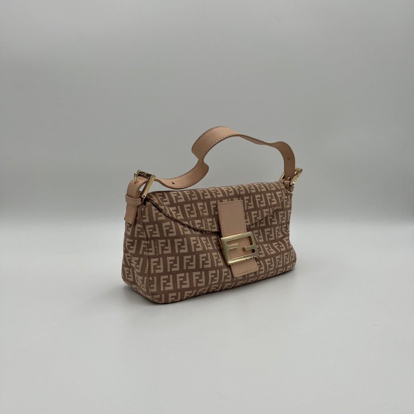 Fendi Pink Zucchino Mini Mamma Baguette