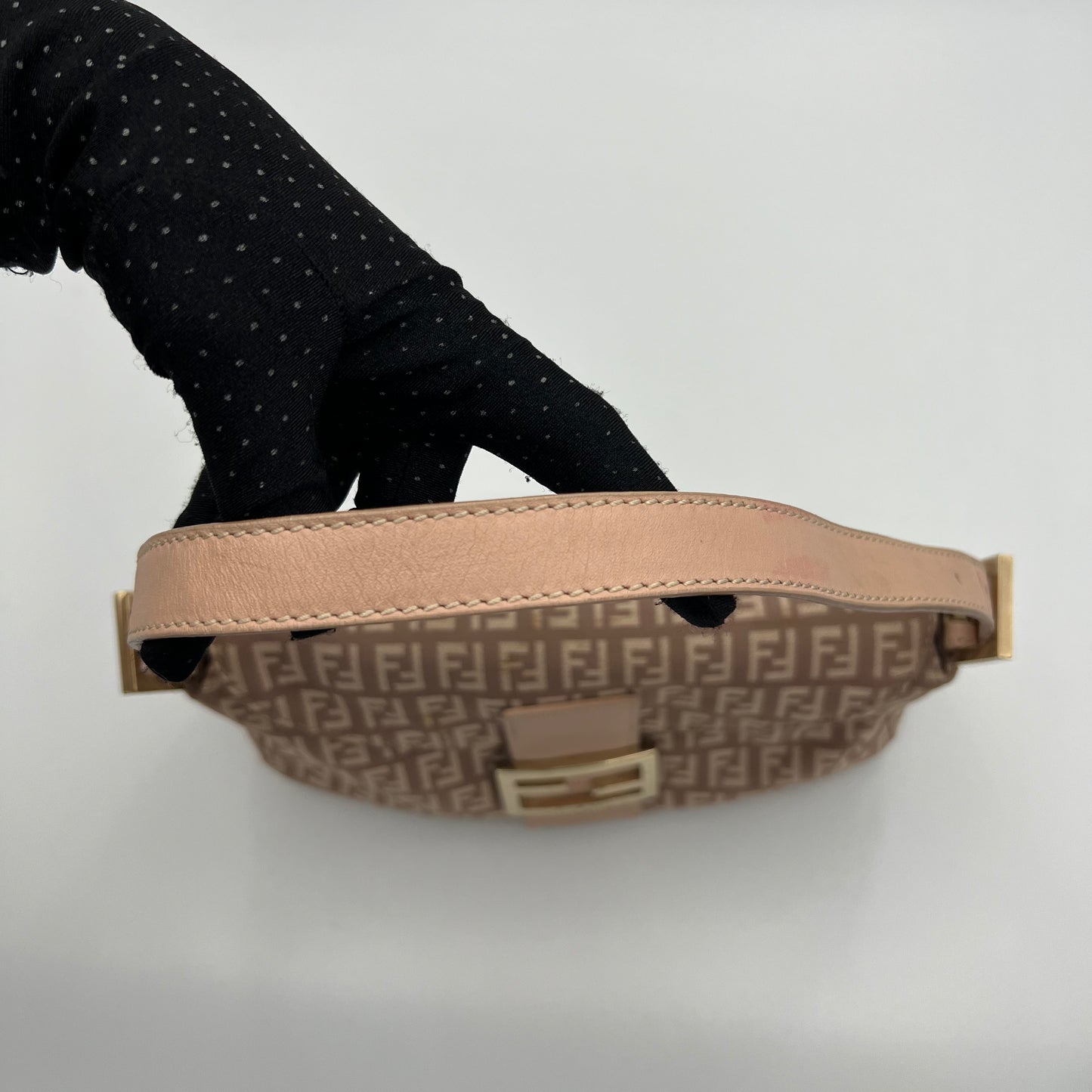 Fendi Pink Zucchino Mini Mamma Baguette