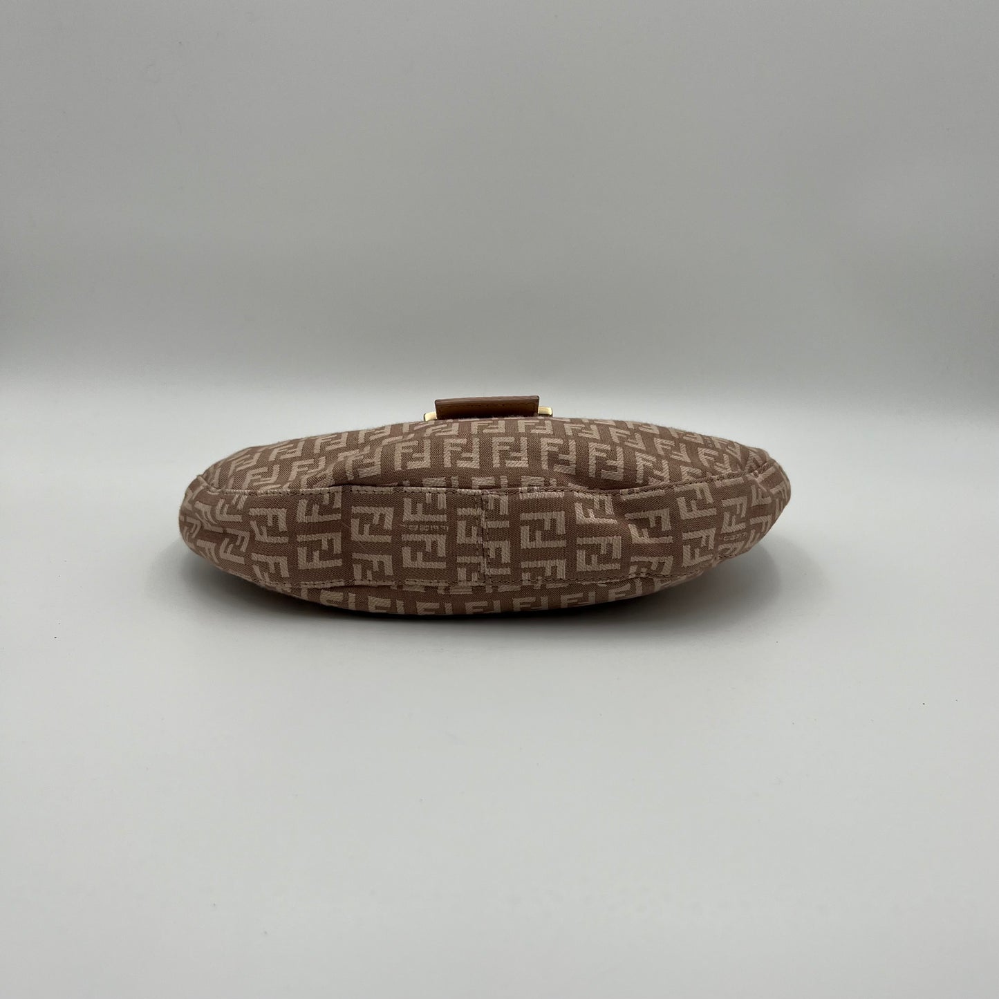 Fendi Pink Zucchino Croissant Hobo Baguette