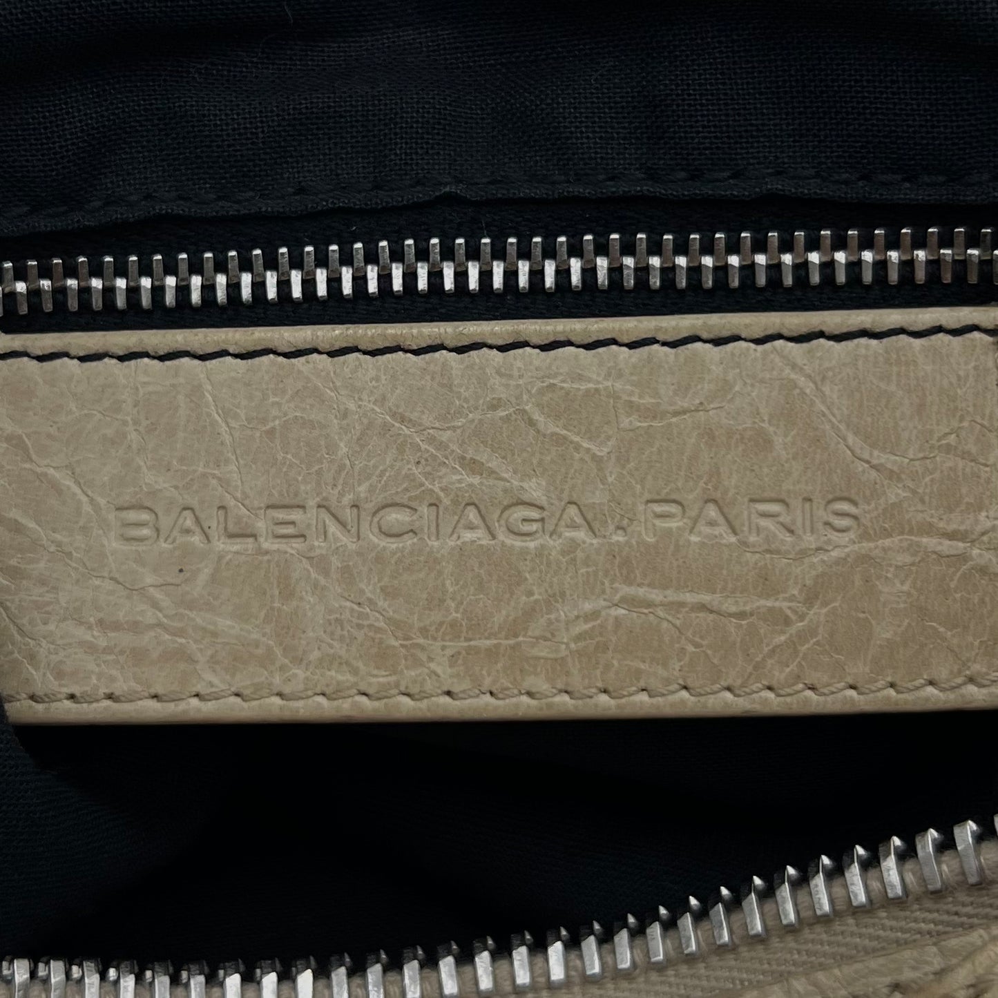 Balenciaga Light Beige Lambskin Giant 21 City Bag SHW
