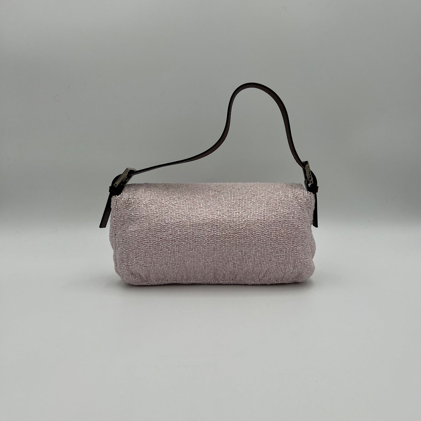Fendi Baby Pink Beaded Baguette