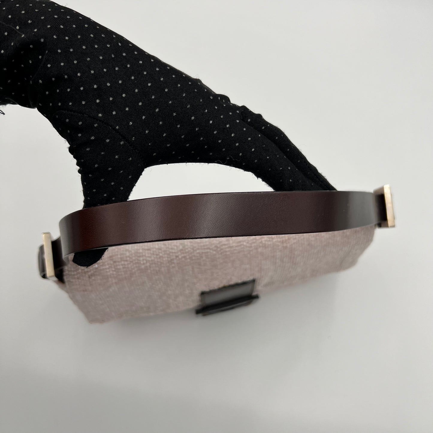 Fendi Baby Pink Beaded Baguette
