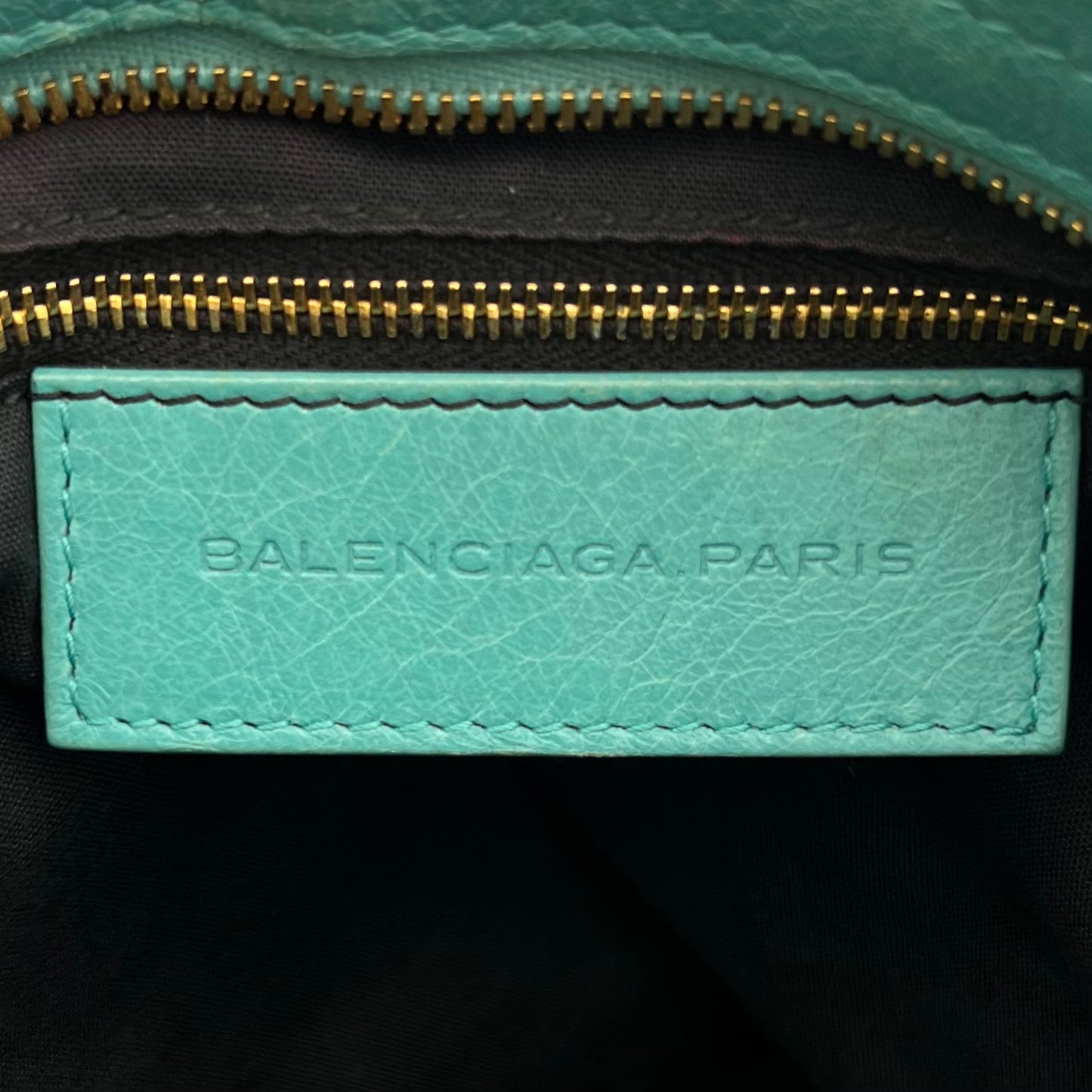 Balenciaga Turquoise Leather Giant 12 City Bag GHW