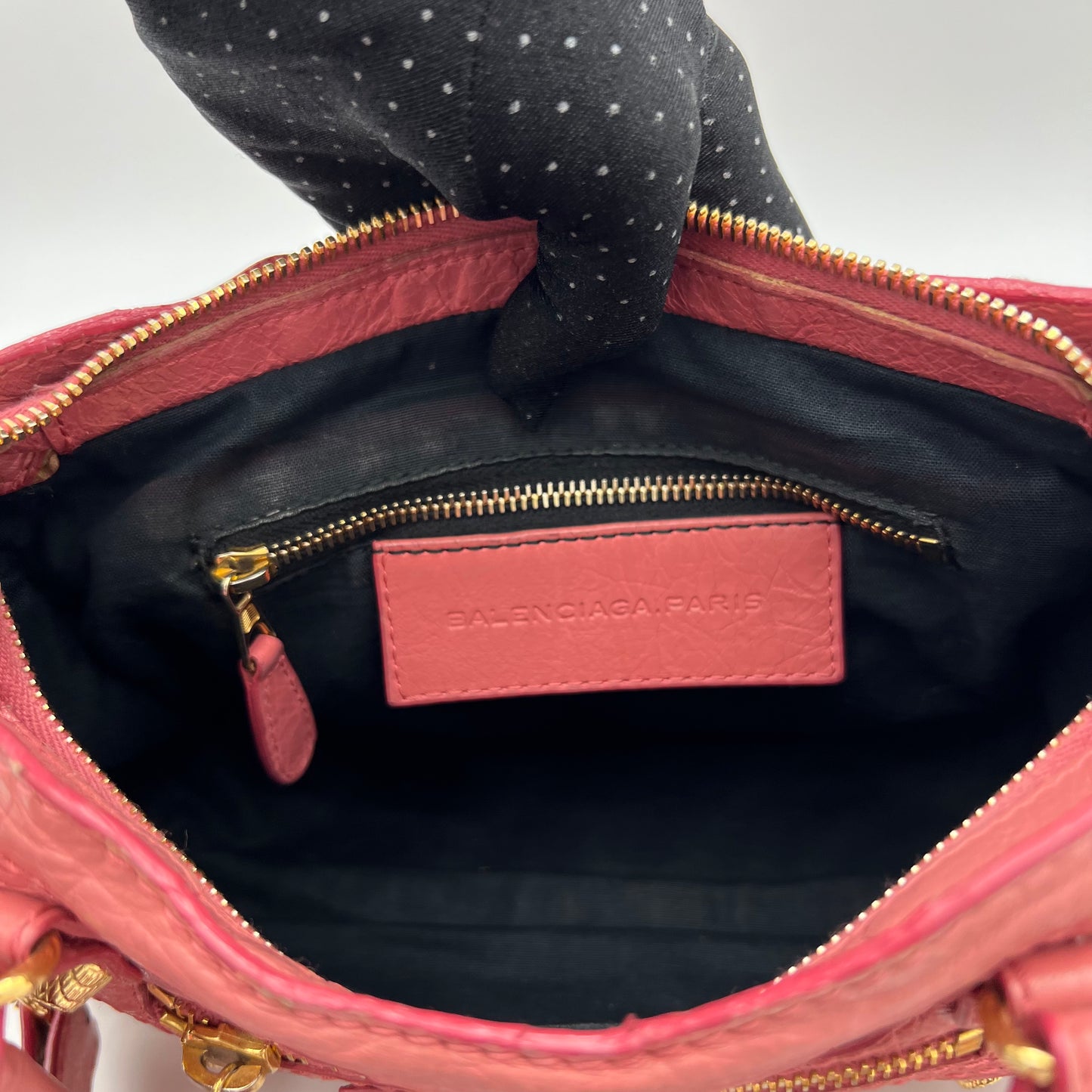 Balenciaga Pink Leather Giant 12 Mini City Bag GHW