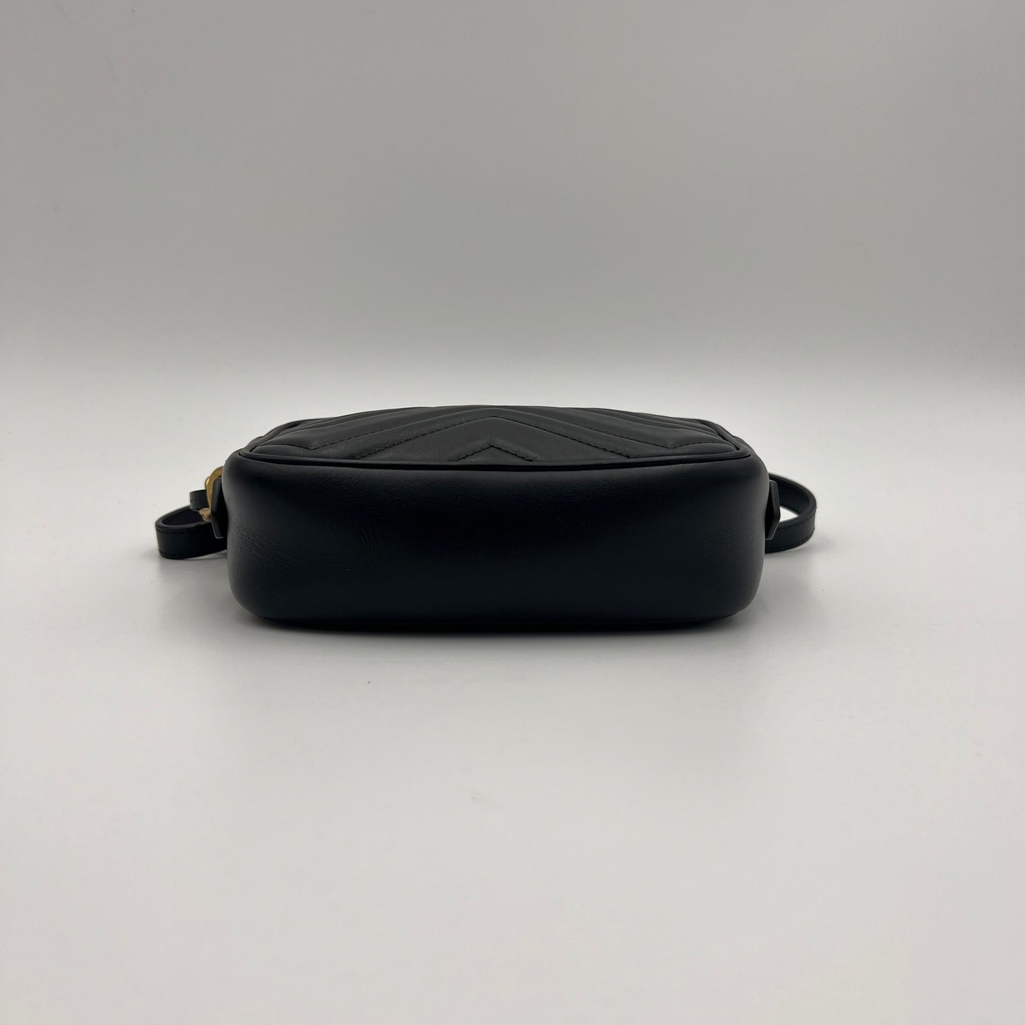 Gucci Black Marmont Matelasse Mini Crossbody