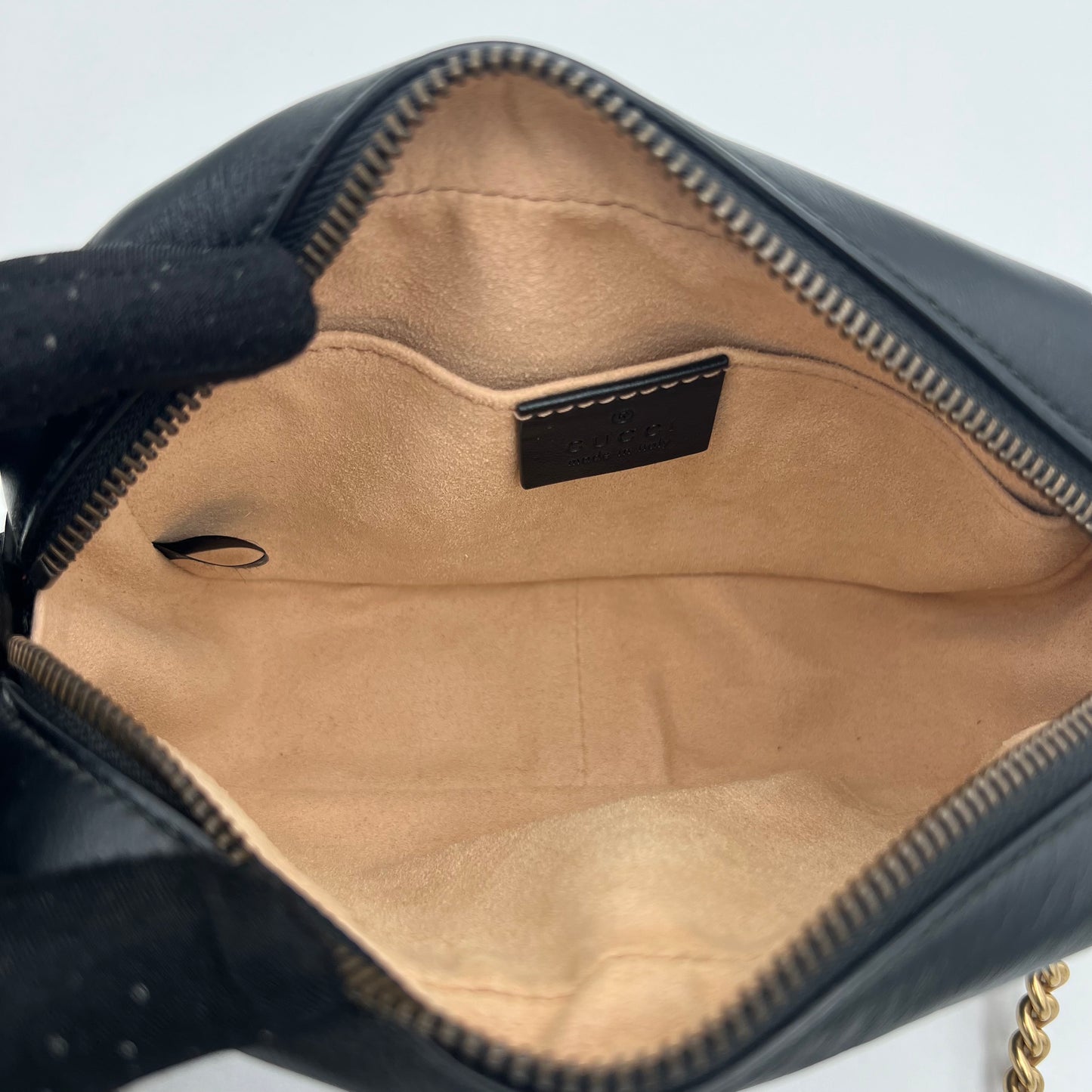 Gucci Black Marmont Matelasse Mini Crossbody