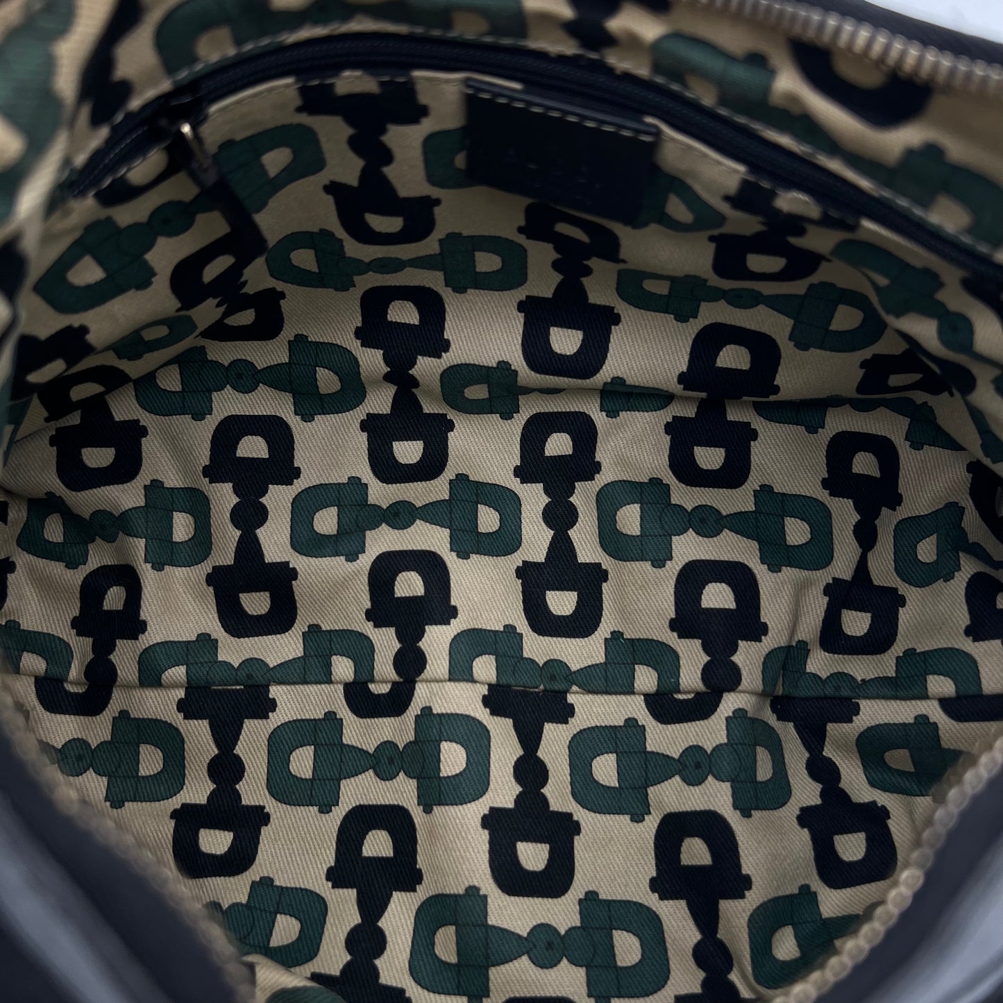 Gucci Black Guccissima Abbey D-Ring Shoulder Bag