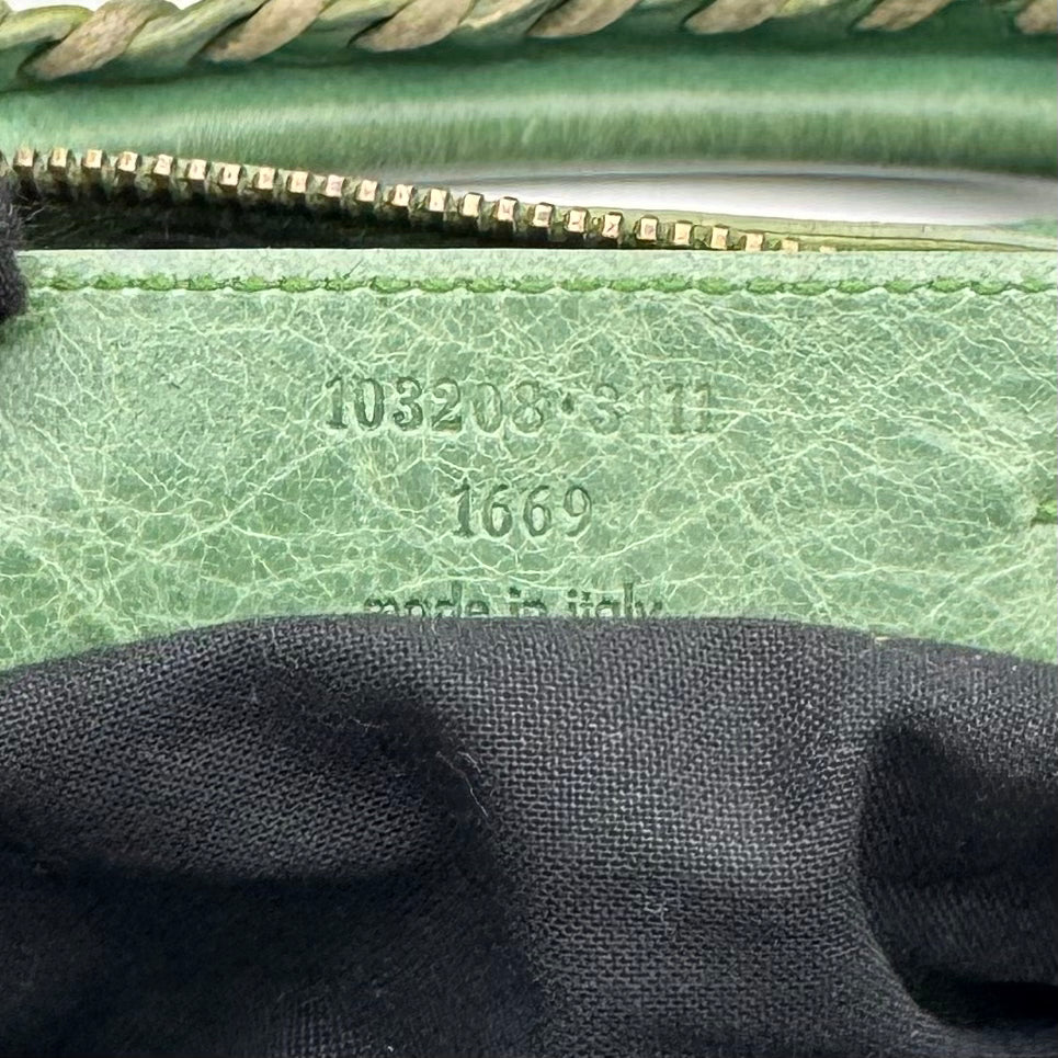 Balenciaga Green Leather Classic First