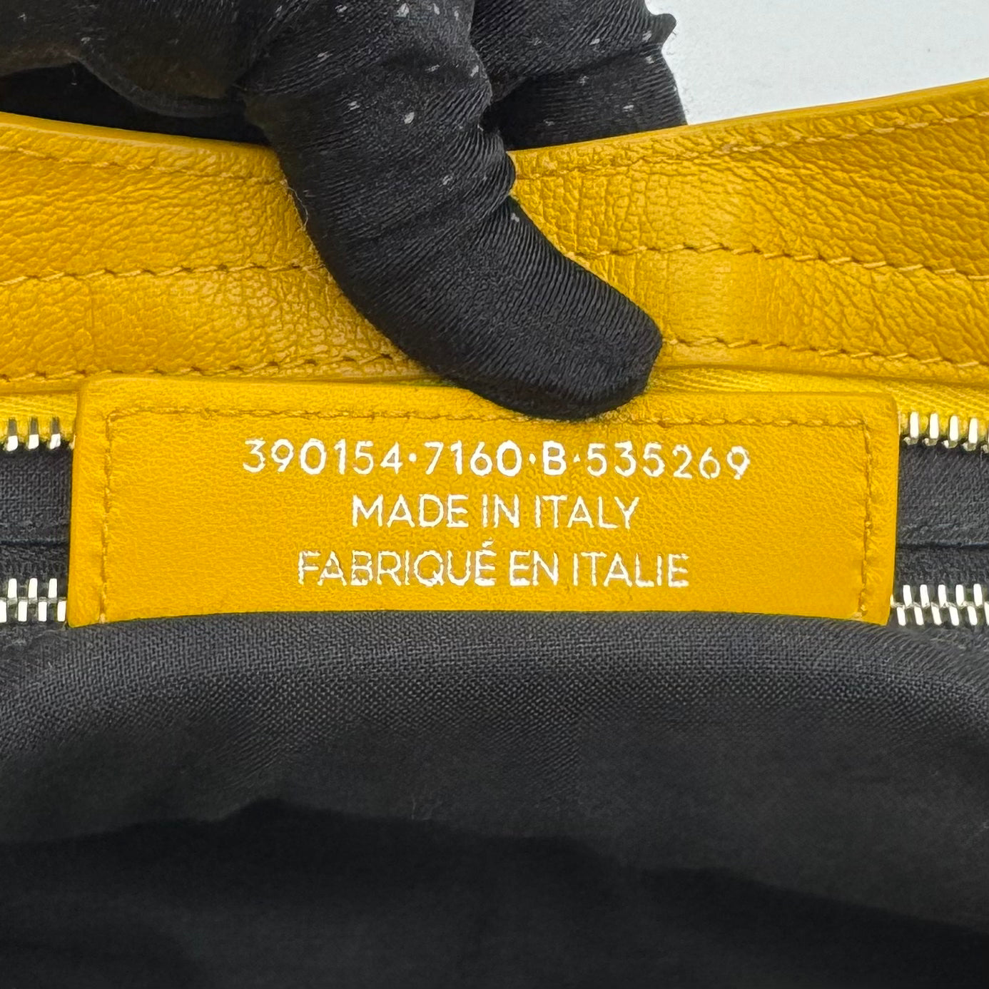 Balenciaga Yellow Leather Metallic Edge City SHW