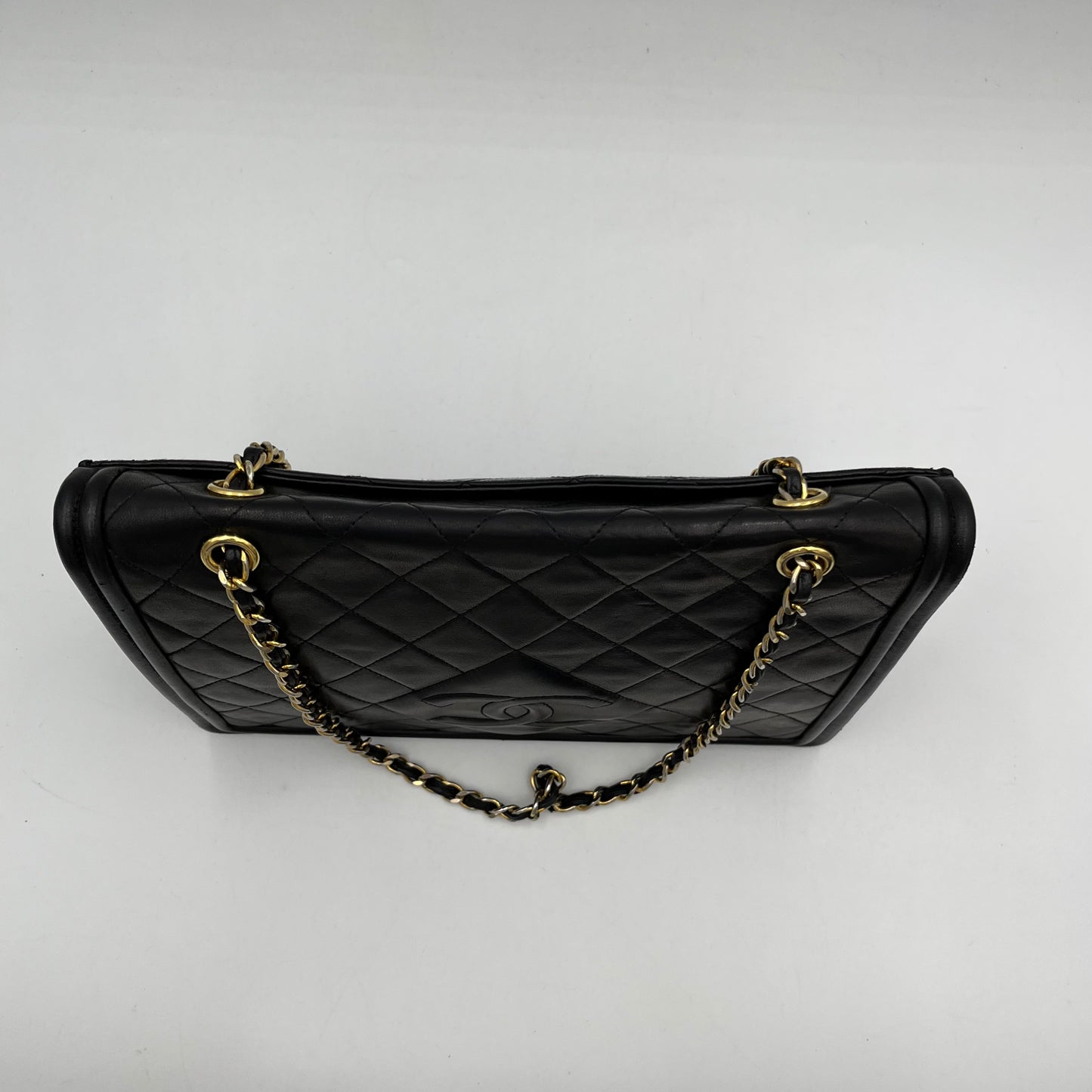 Chanel Black Matelasse Lambskin Timeless Full Flap