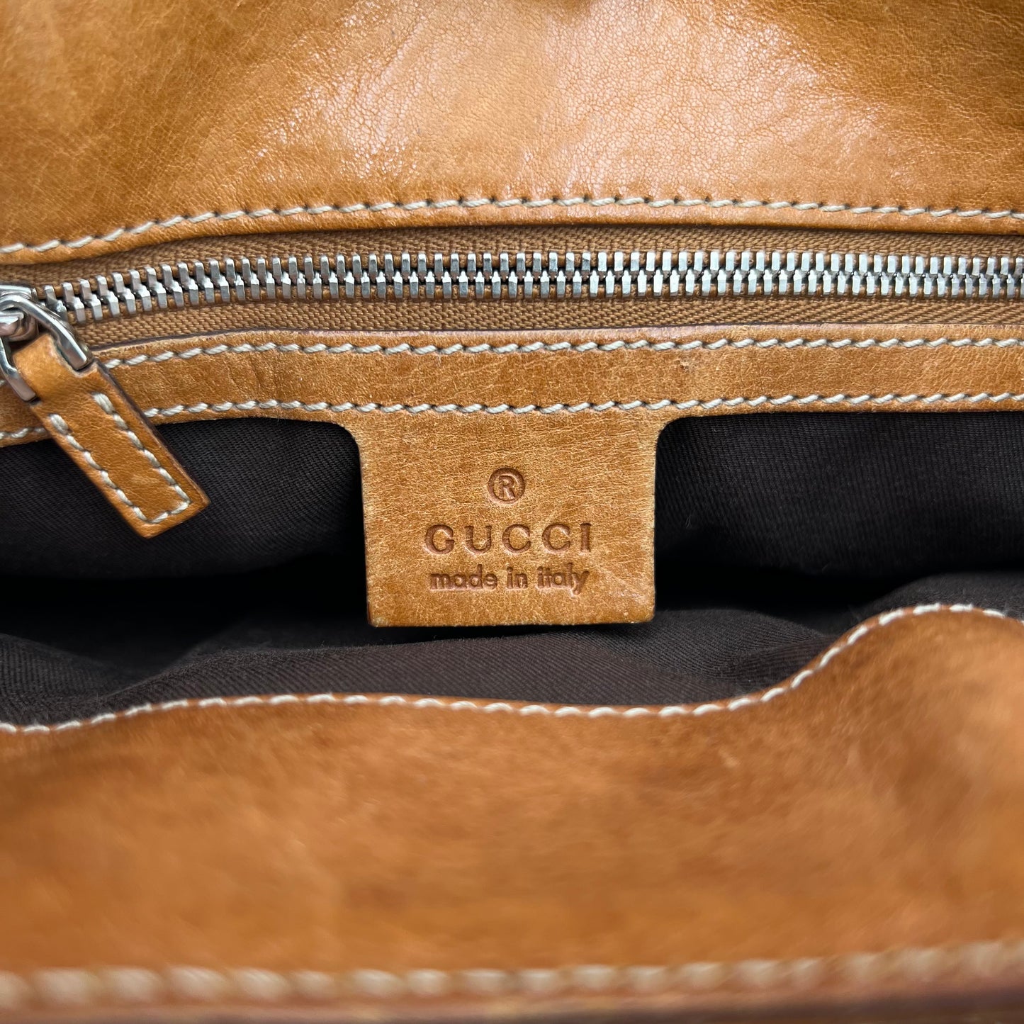 Gucci Web Canvas Reins Handbag with Long Strap