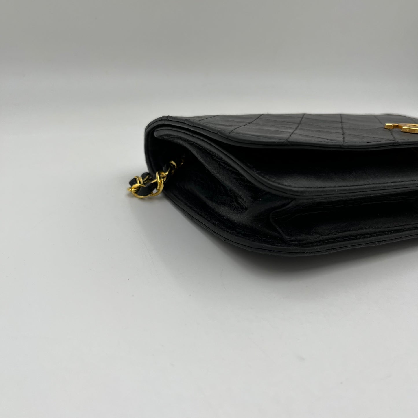 Chanel Black Quilted Lambskin Classic Full Flap Shoulder Bag