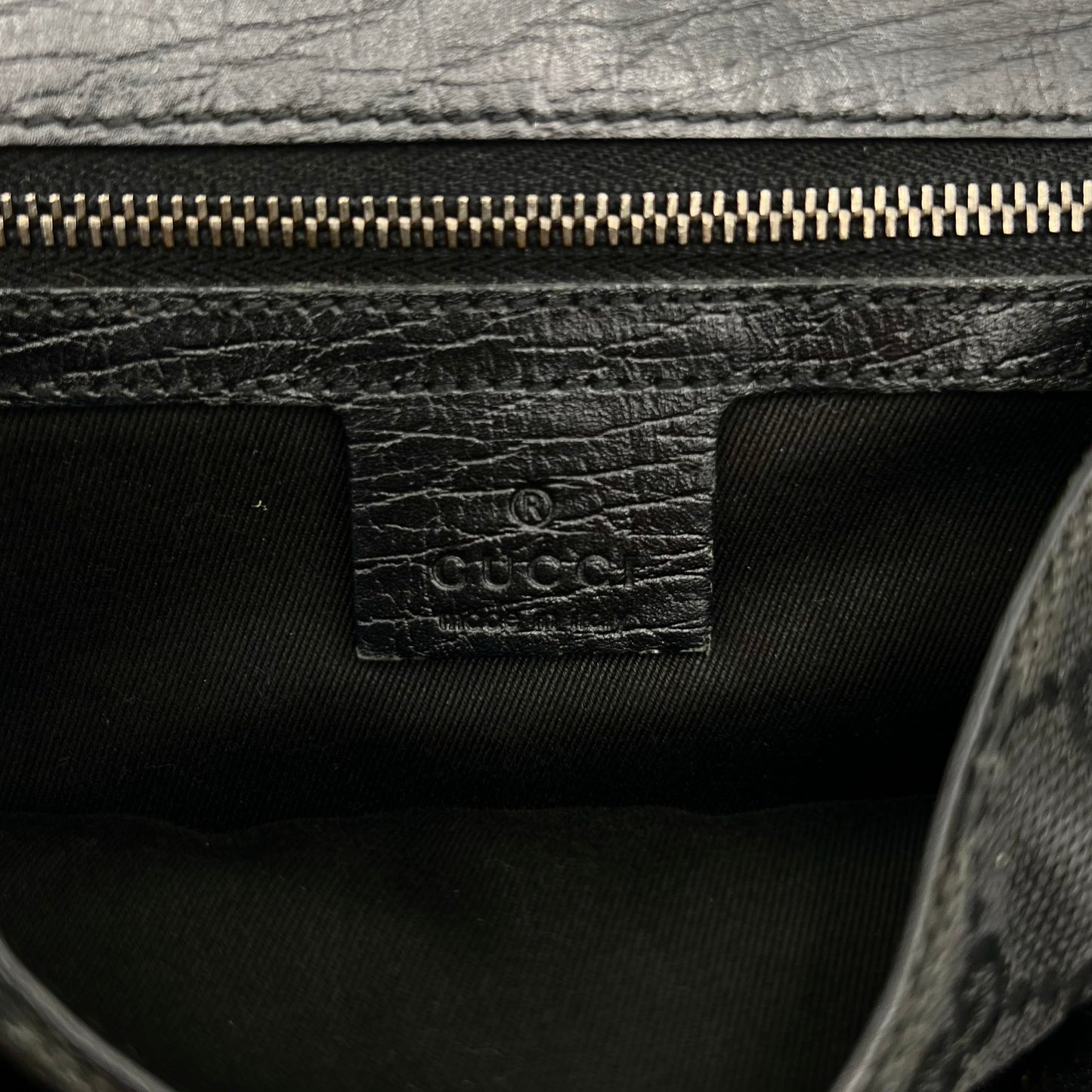 Gucci Monogram Canvas and Leather Horsebit 1955 Chain Shoulder Bag