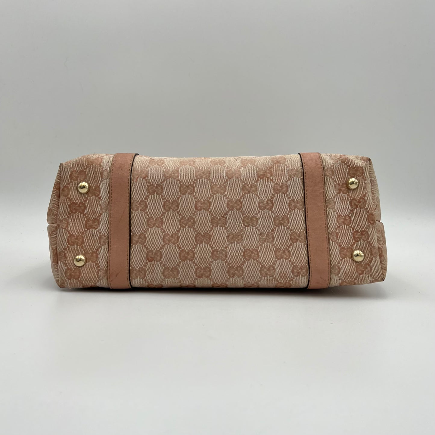 Gucci Pink Monogram Coated Canvas Tote